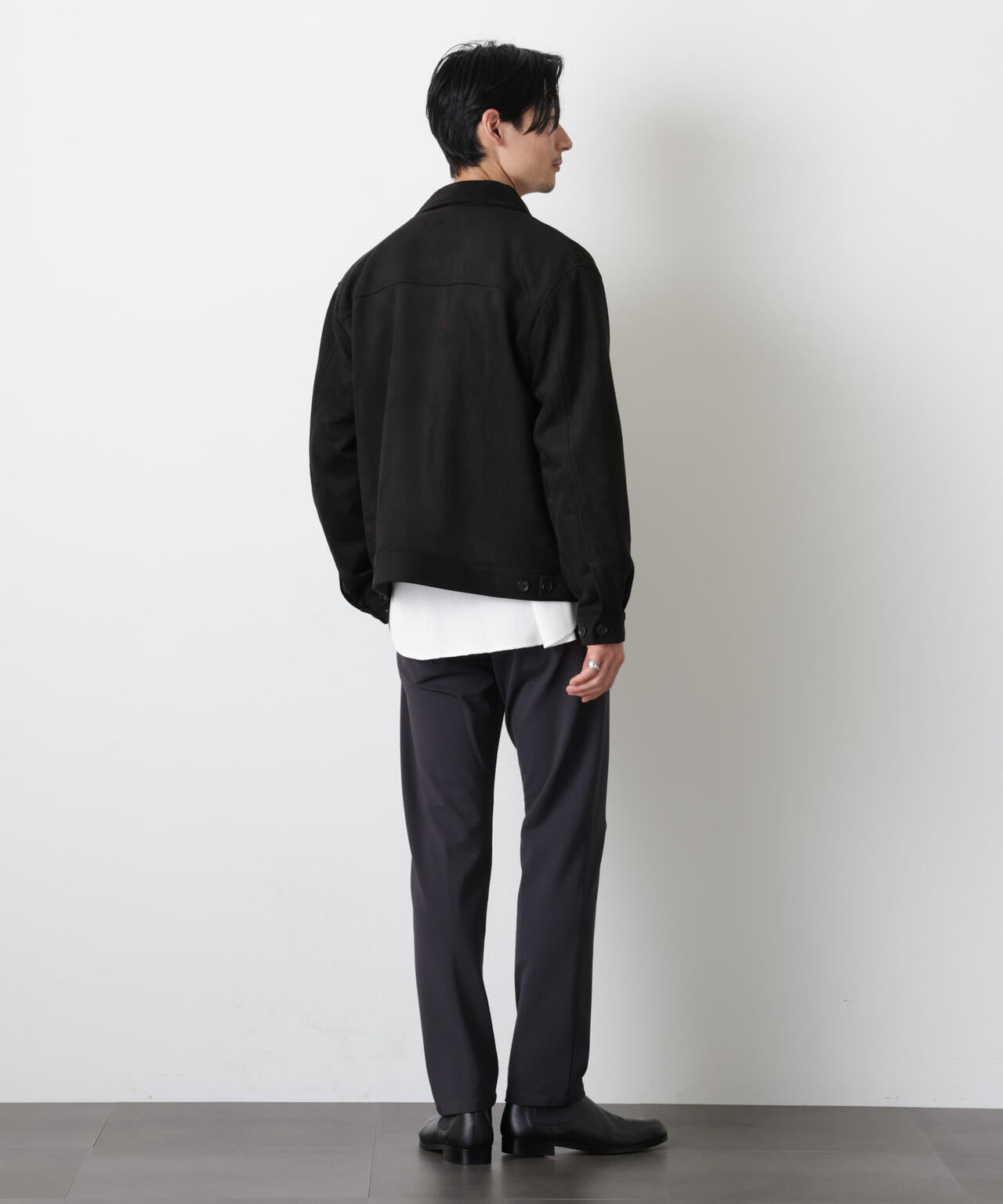 「モダンコンフォート」 フェイクスエードブルゾン 6686112209