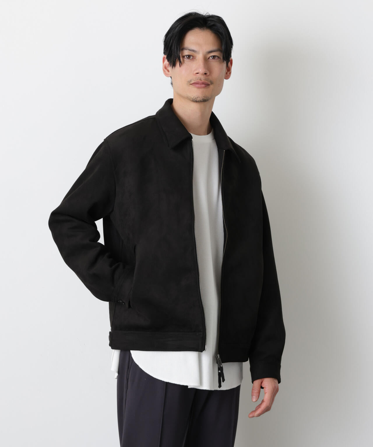 「モダンコンフォート」 フェイクスエードブルゾン 6686112209