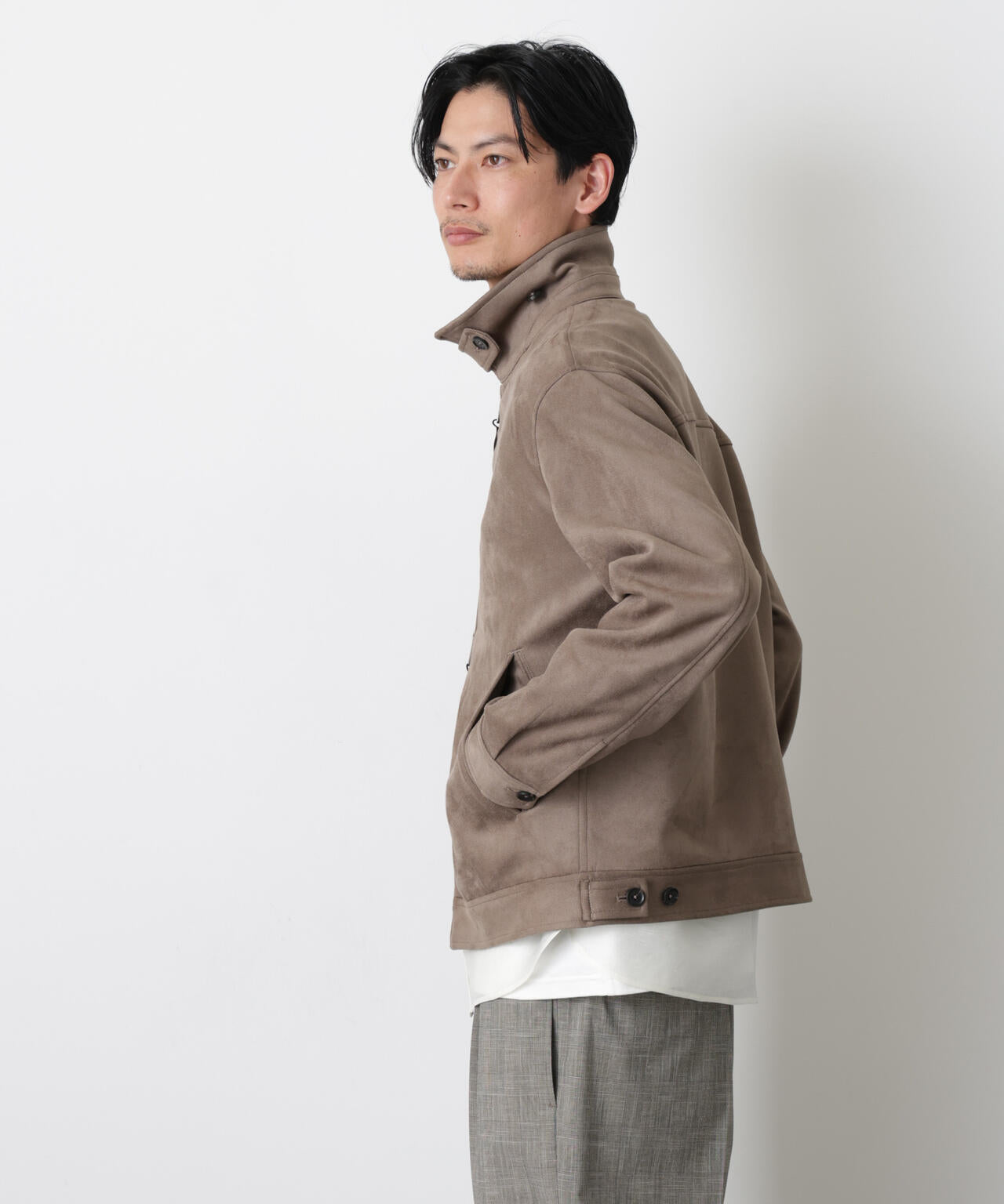 「モダンコンフォート」 フェイクスエードブルゾン 6686112209