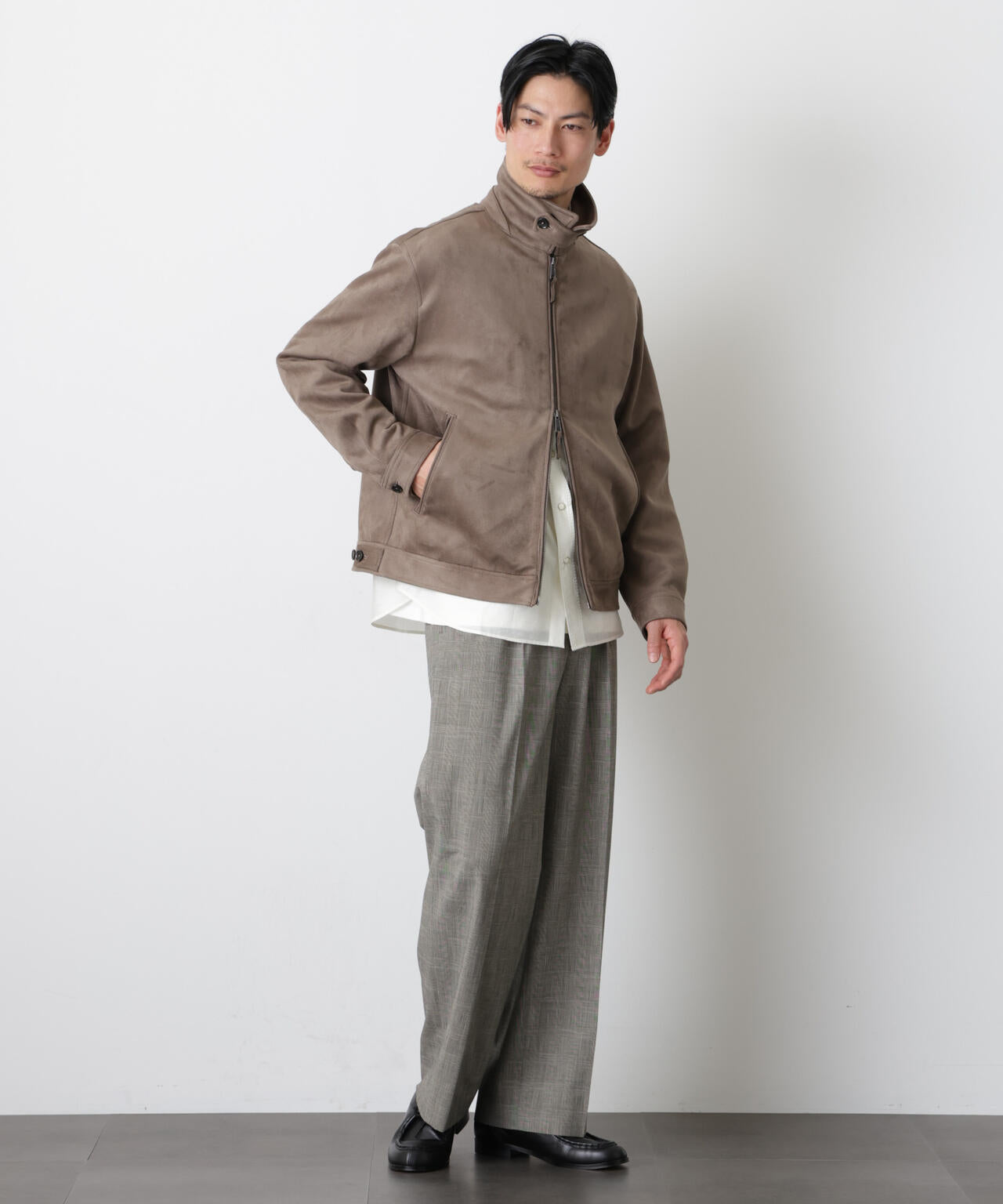 「モダンコンフォート」 フェイクスエードブルゾン 6686112209