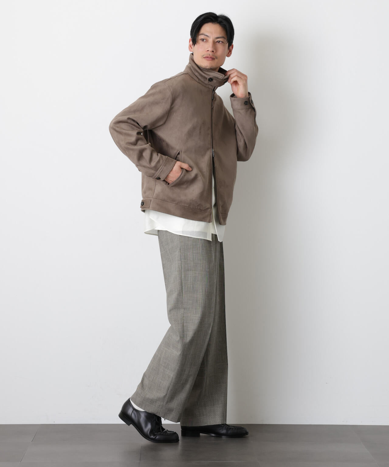 「モダンコンフォート」 フェイクスエードブルゾン 6686112209