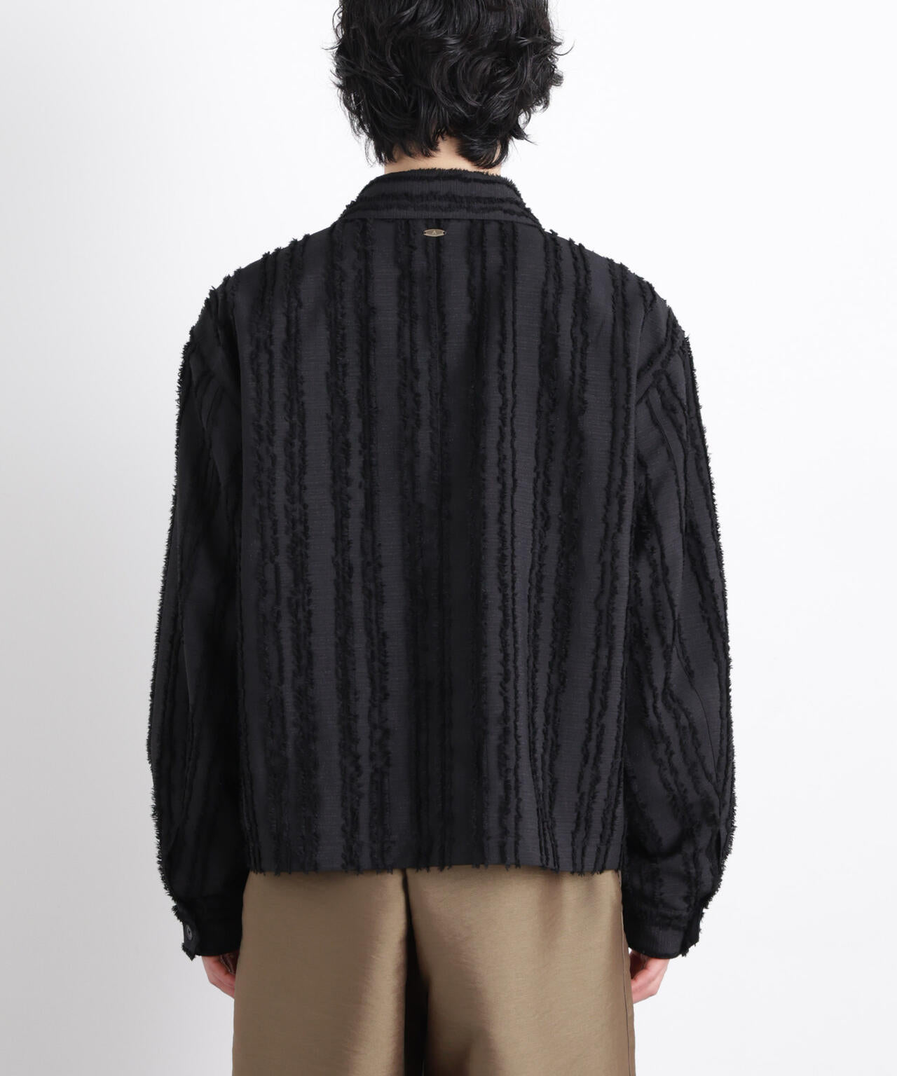 「ASSEMBLANC」カットレースフリンジブルゾン 6686112212