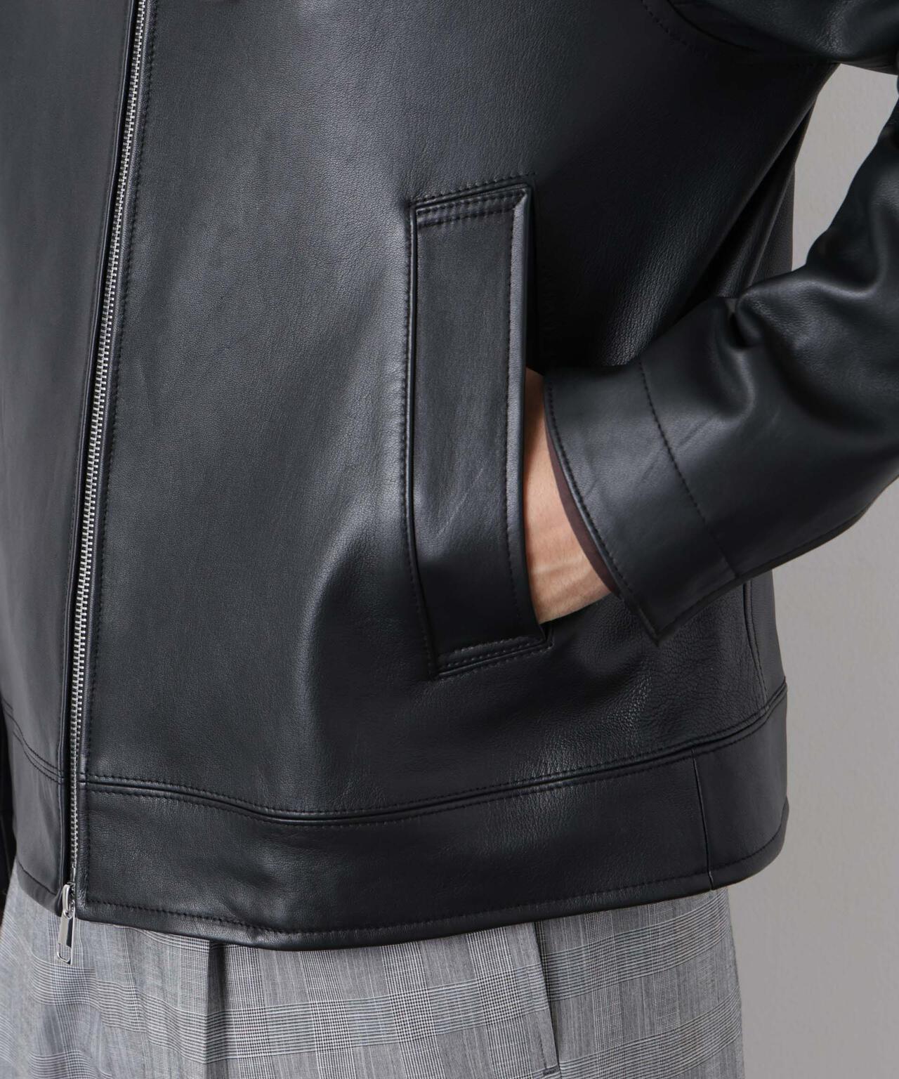 ラムナッパレザーライダースジャケット 6686113201