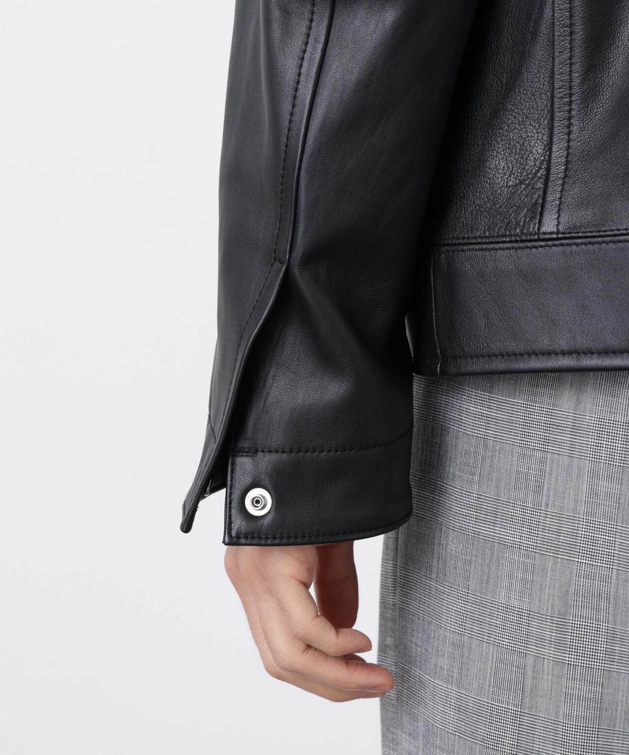 ラムナッパレザーライダースジャケット 6686113201