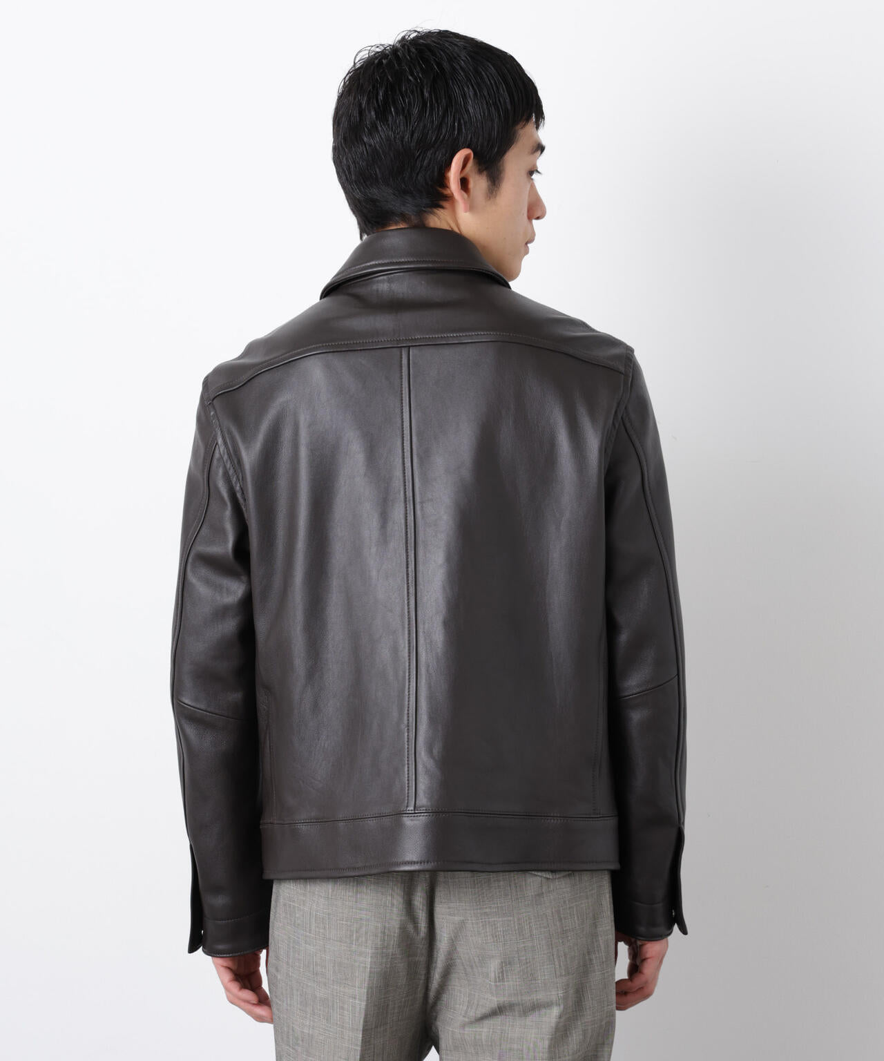 ラムナッパレザーライダースジャケット 6686113201