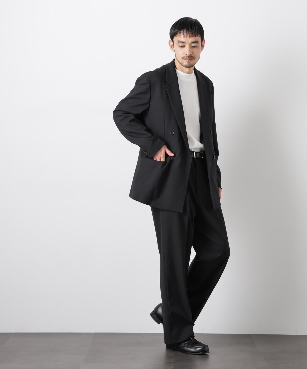 Reflax(R)オックスダブルブレストジャケット(セットアップ可) 6686116201