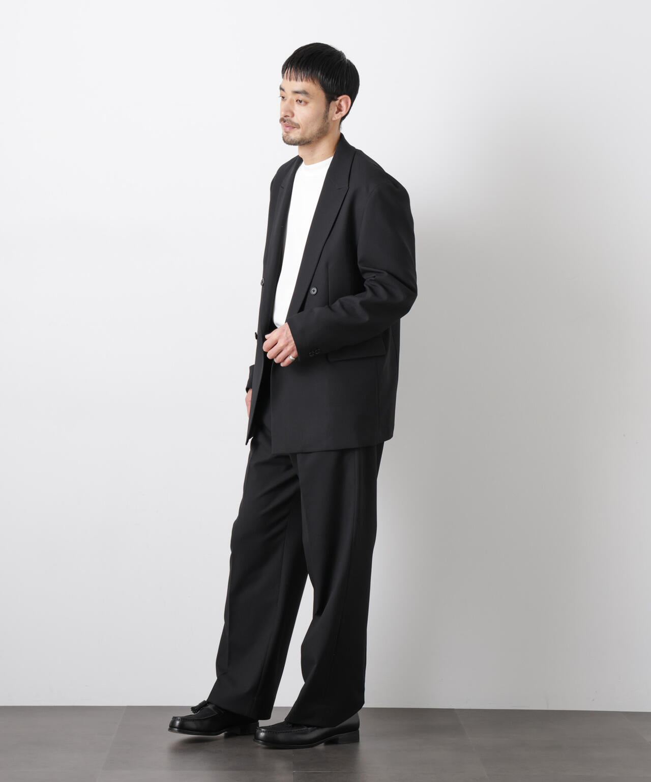 Reflax(R)オックスダブルブレストジャケット(セットアップ可) 6686116201