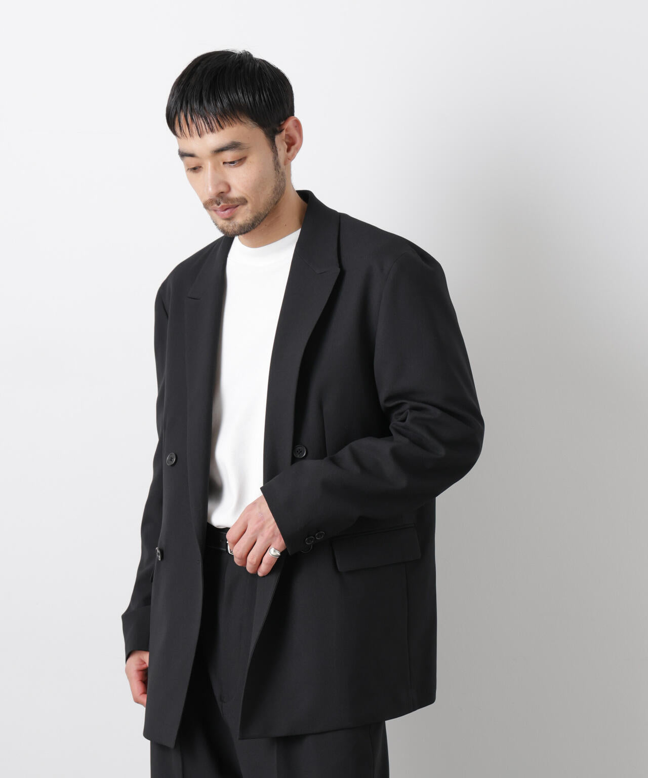 Reflax(R)オックスダブルブレストジャケット(セットアップ可) 6686116201