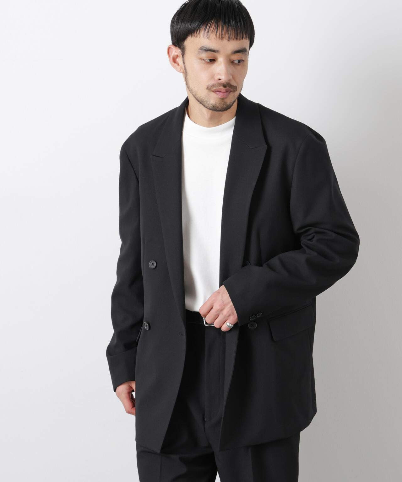 Reflax(R)オックスダブルブレストジャケット(セットアップ可) 6686116201