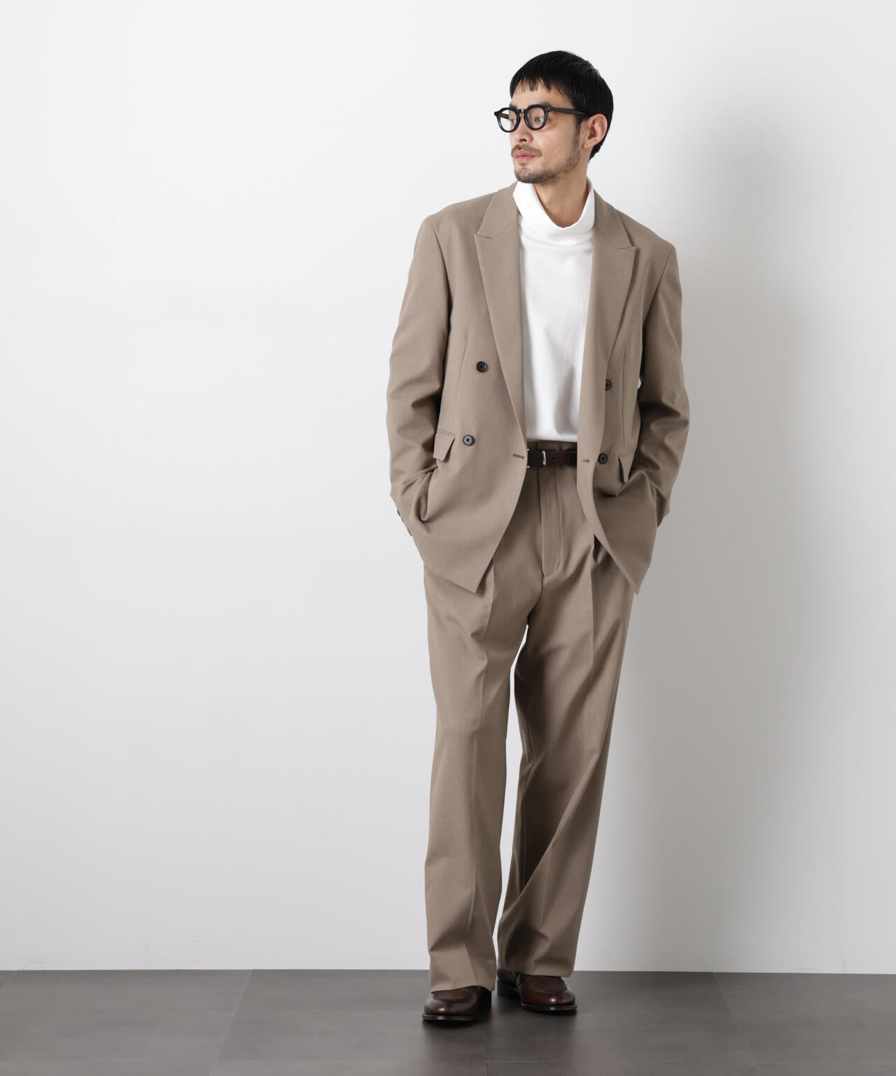 Reflax(R)オックスダブルブレストジャケット(セットアップ可) 6686116201