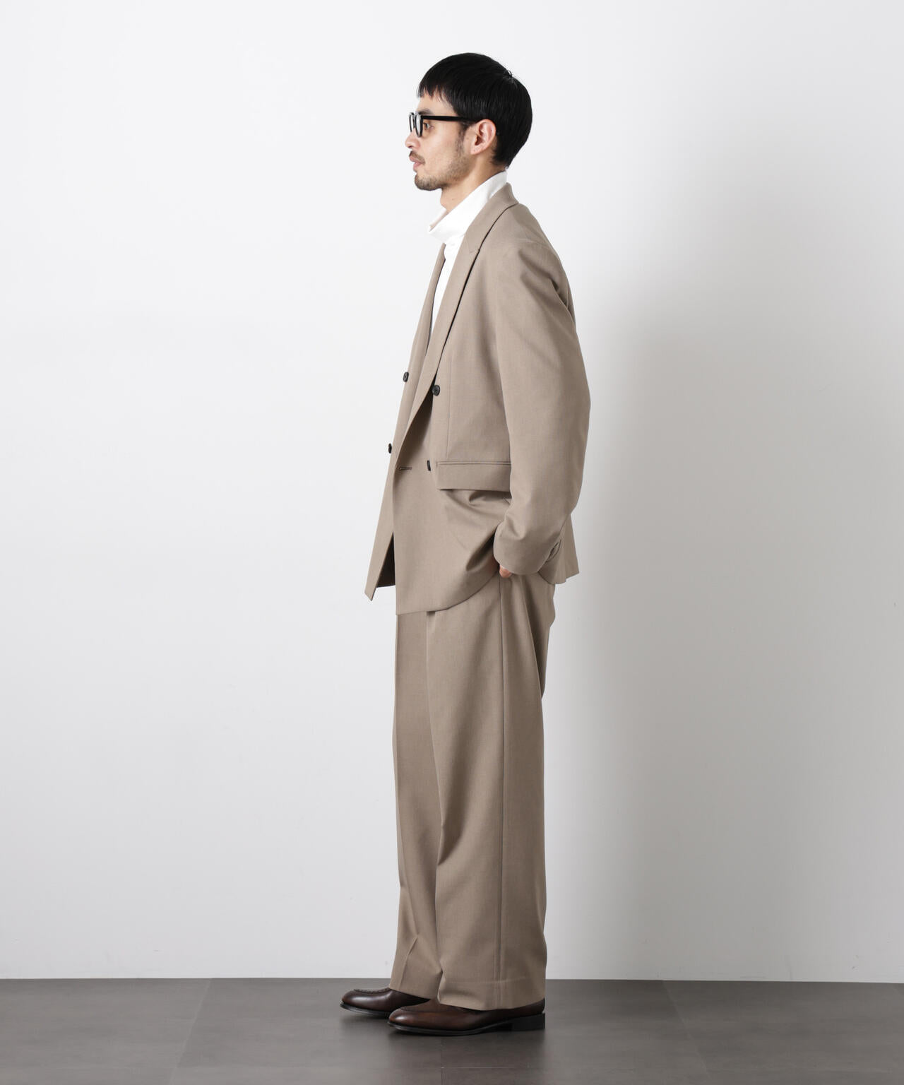 Reflax(R)オックスダブルブレストジャケット(セットアップ可) 6686116201