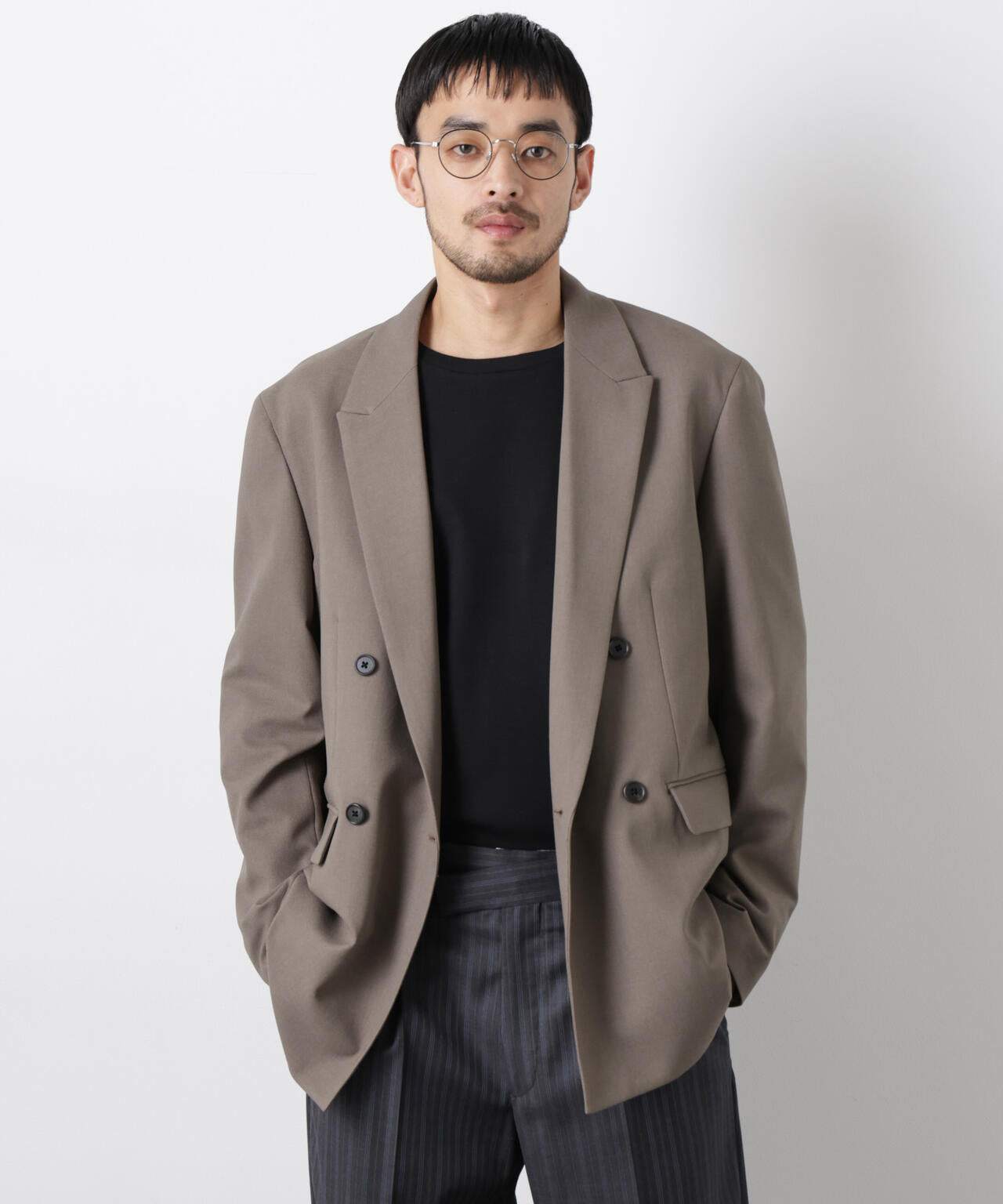 Reflax(R)オックスダブルブレストジャケット(セットアップ可) 6686116201