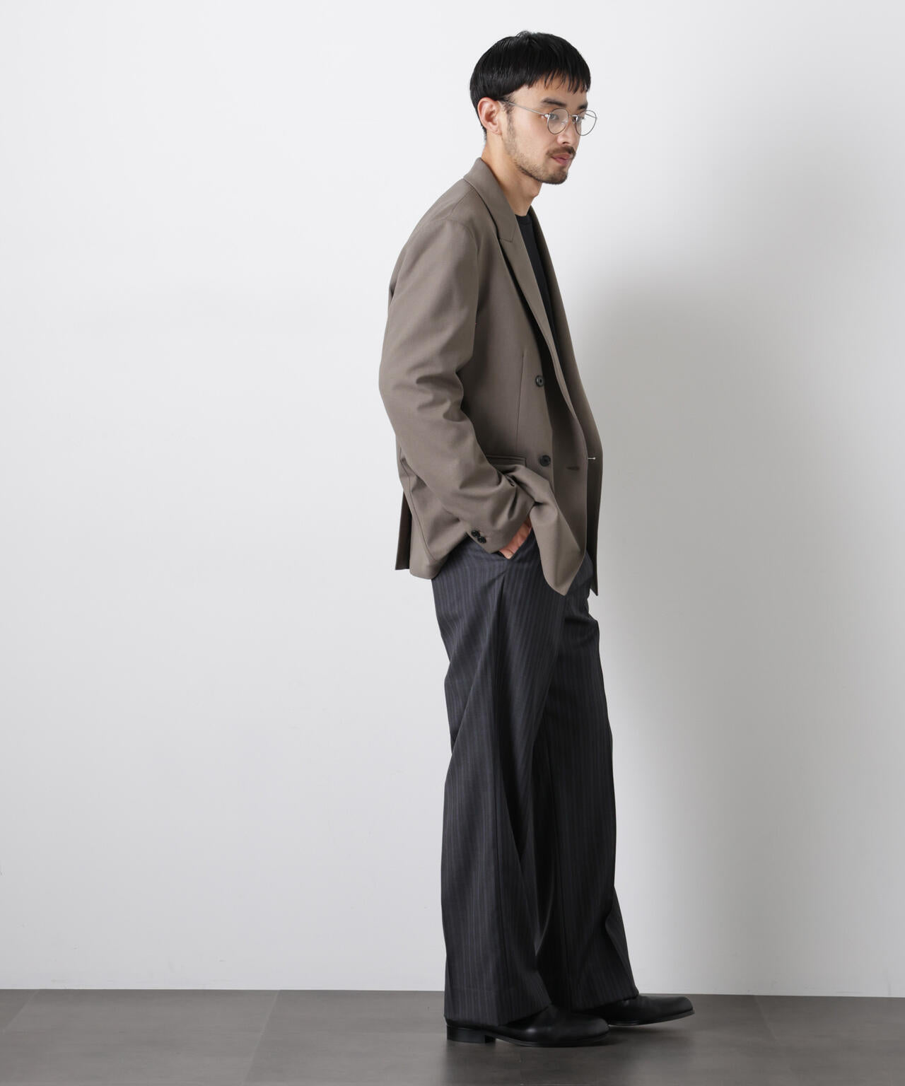 Reflax(R)オックスダブルブレストジャケット(セットアップ可) 6686116201