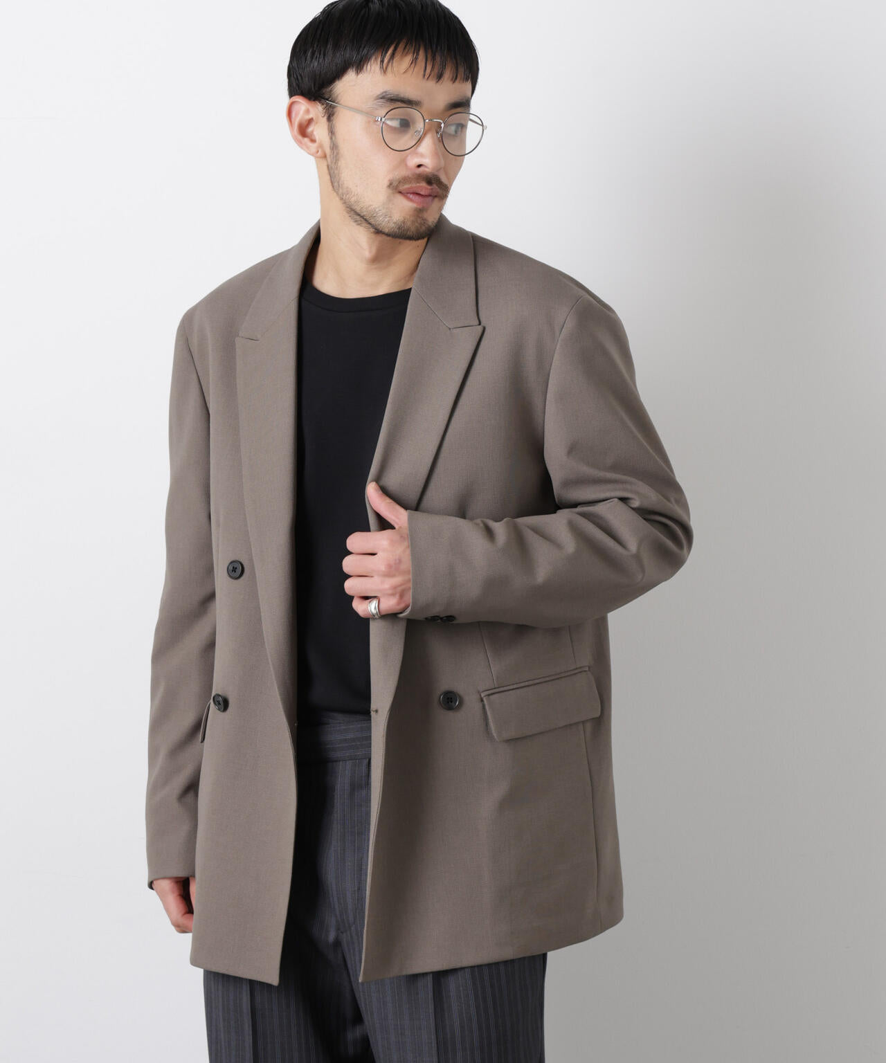 Reflax(R)オックスダブルブレストジャケット(セットアップ可) 6686116201