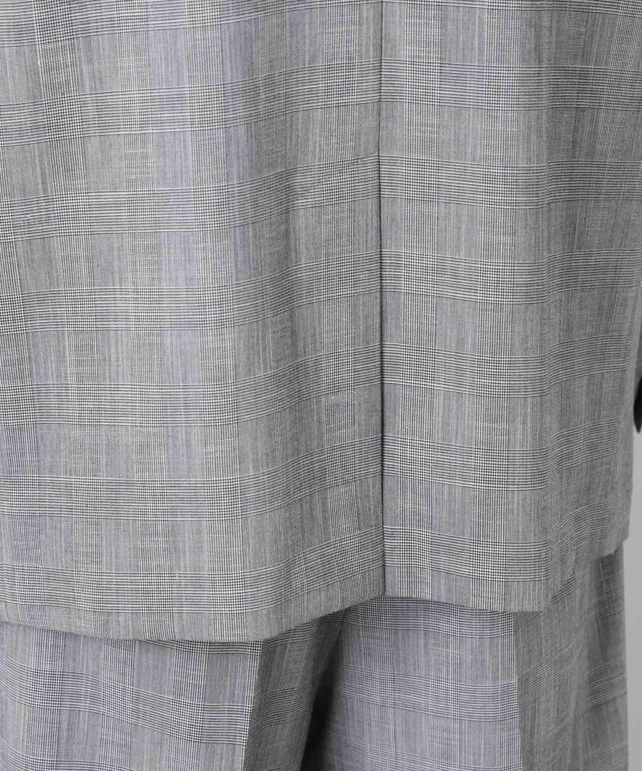 グレンチェックダブルブレストジャケット(セットアップ可) 6686116202