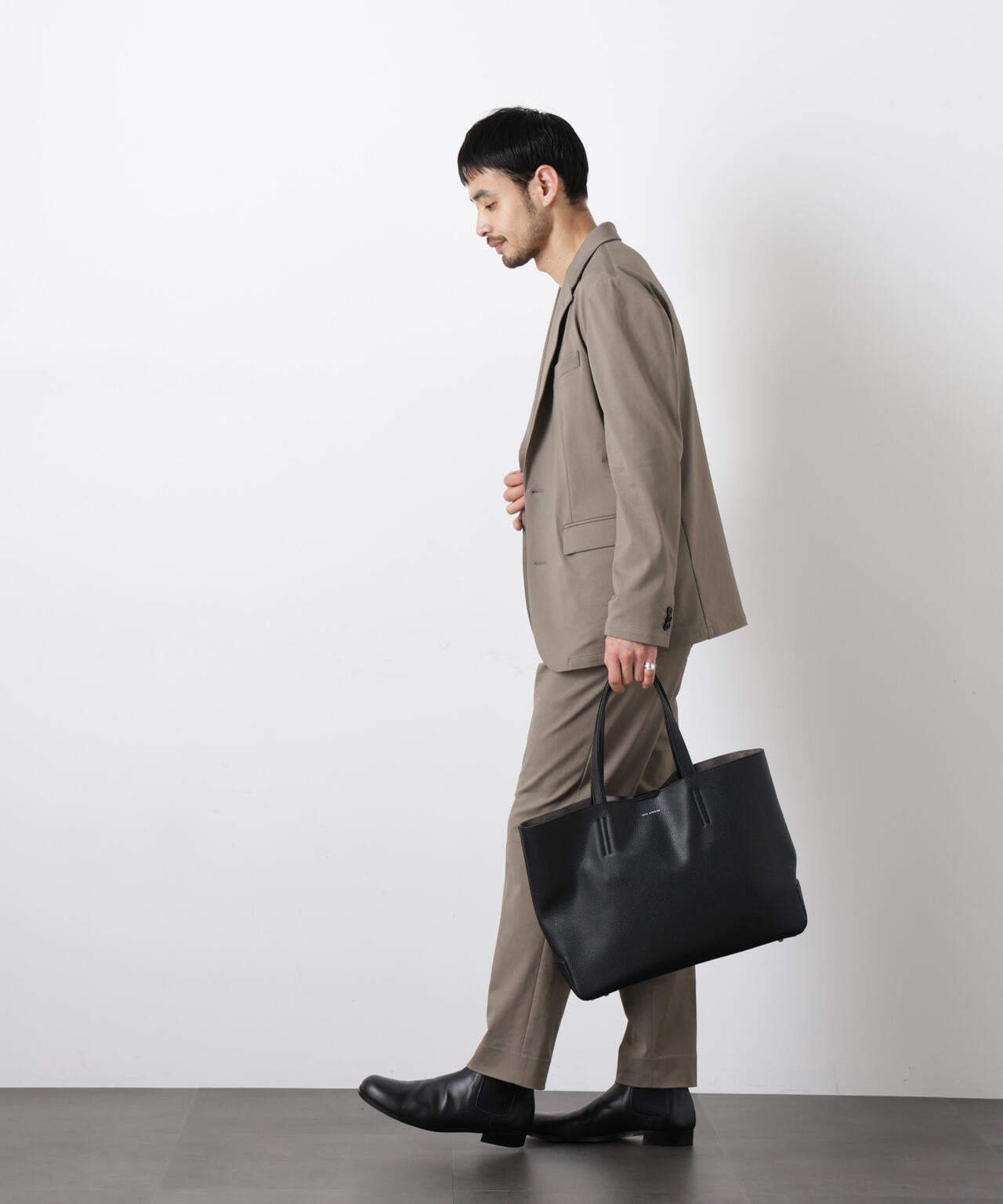 【大人気セットアップ】「Damerino」 軽量ジャージーデニムライクストレッチセットアップ 6686118202