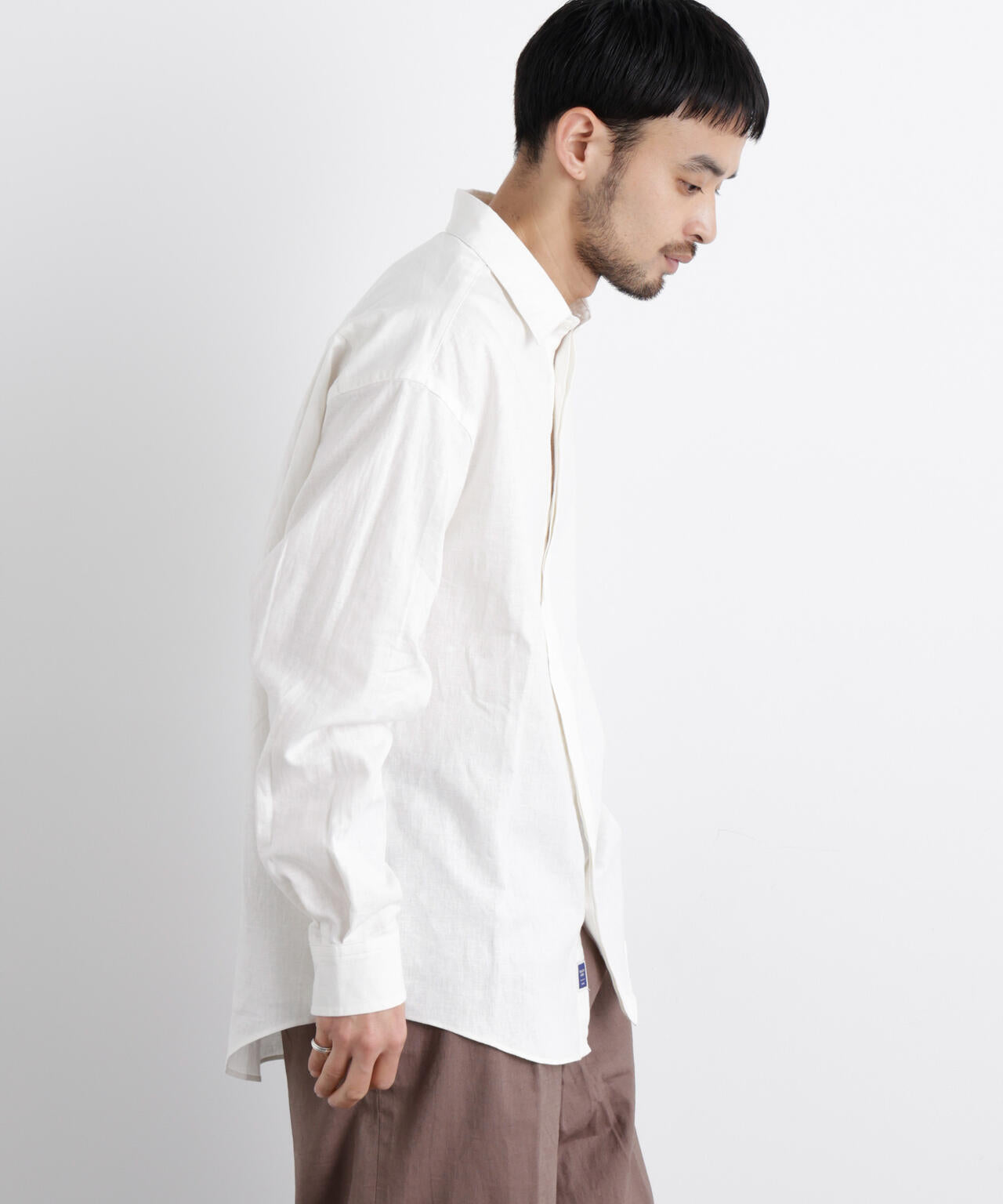「FRENCH LINEN」リネンコットンレギュラーシャツ 6686120201