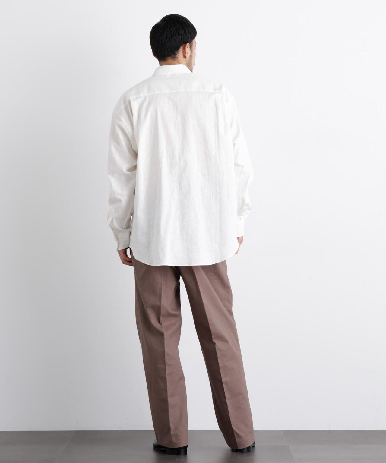 「FRENCH LINEN」リネンコットンレギュラーシャツ 6686120201