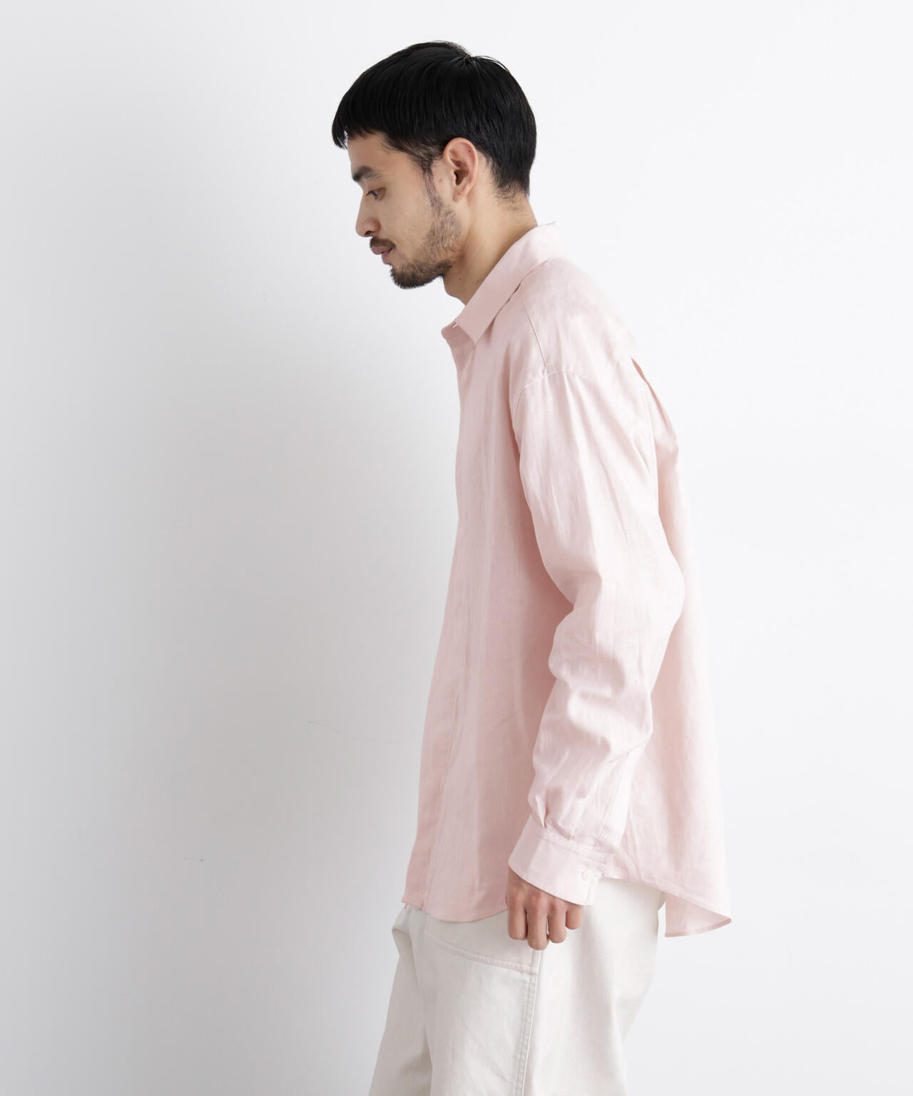 「FRENCH LINEN」リネンコットンレギュラーシャツ 6686120201