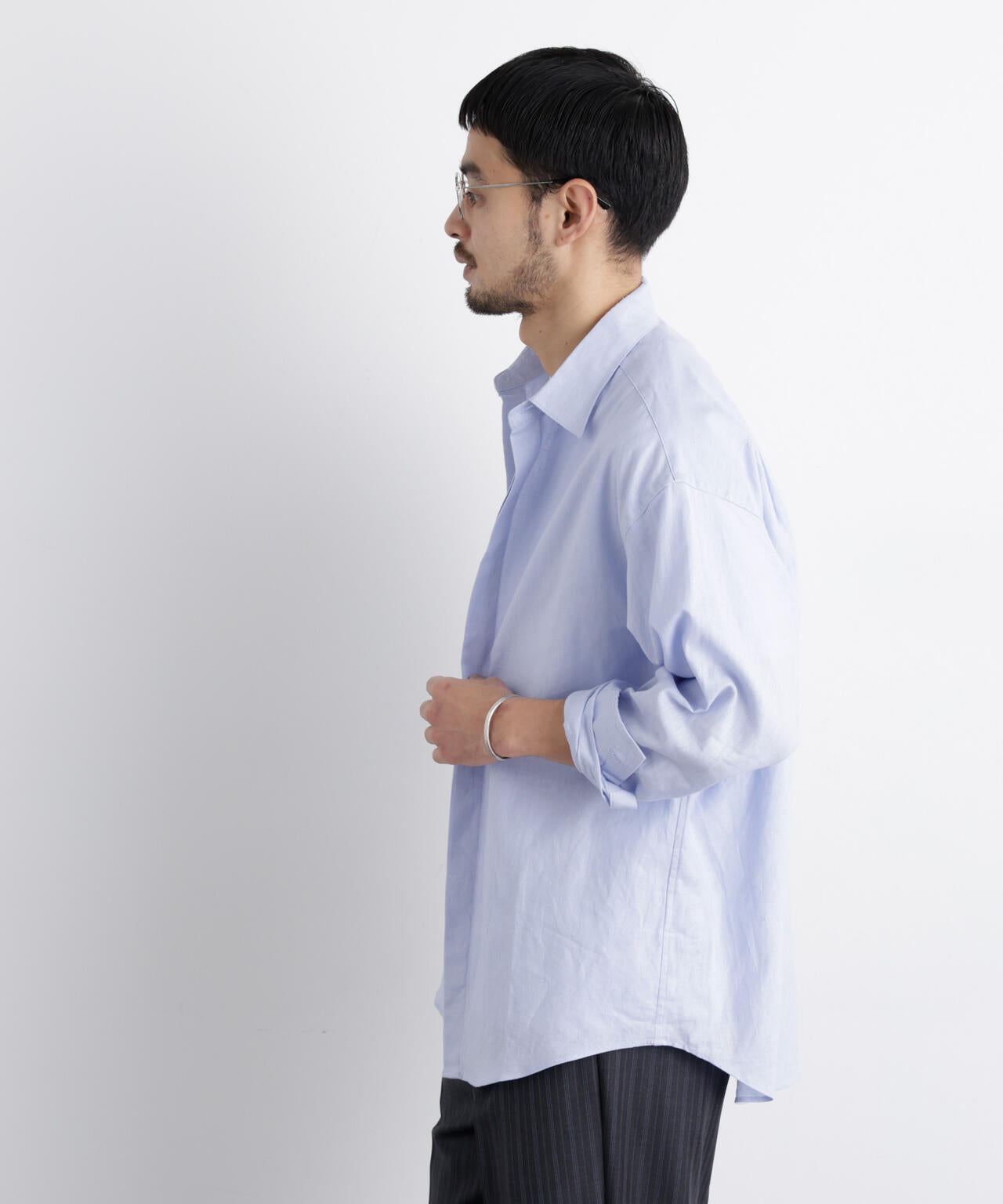 「FRENCH LINEN」リネンコットンレギュラーシャツ 6686120201