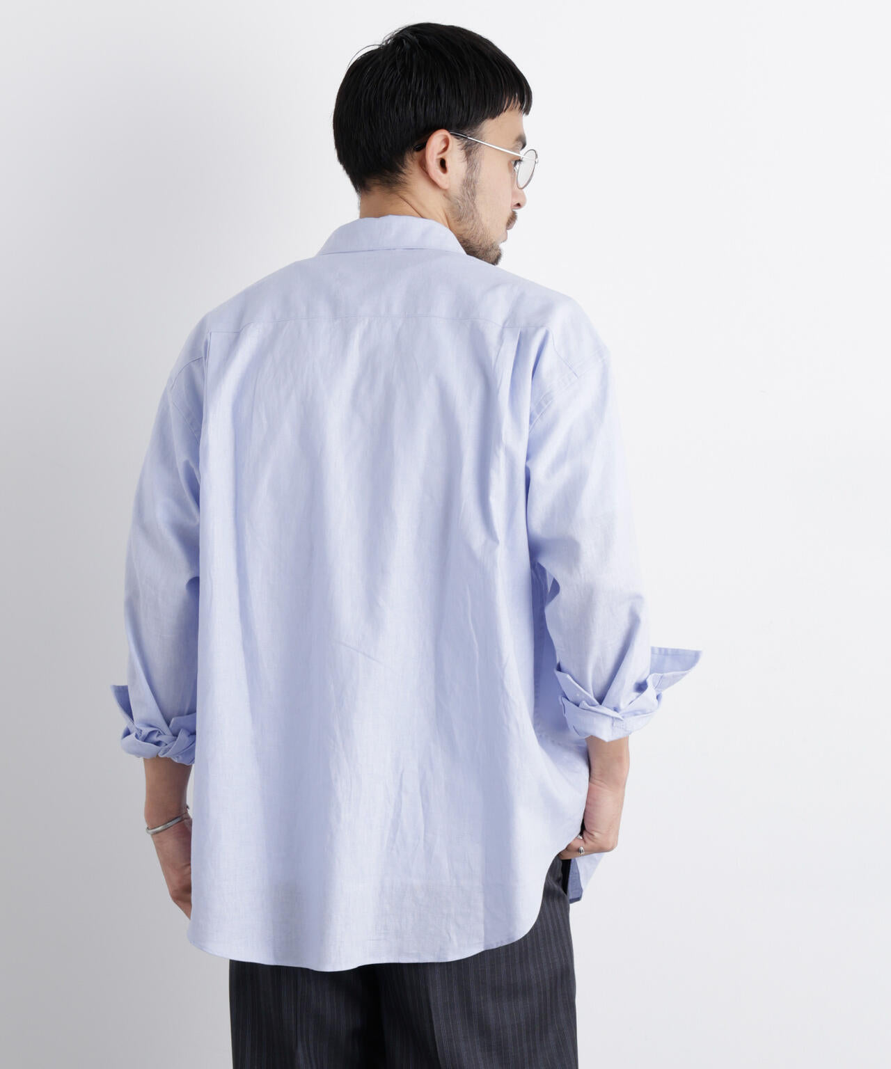 「FRENCH LINEN」リネンコットンレギュラーシャツ 6686120201