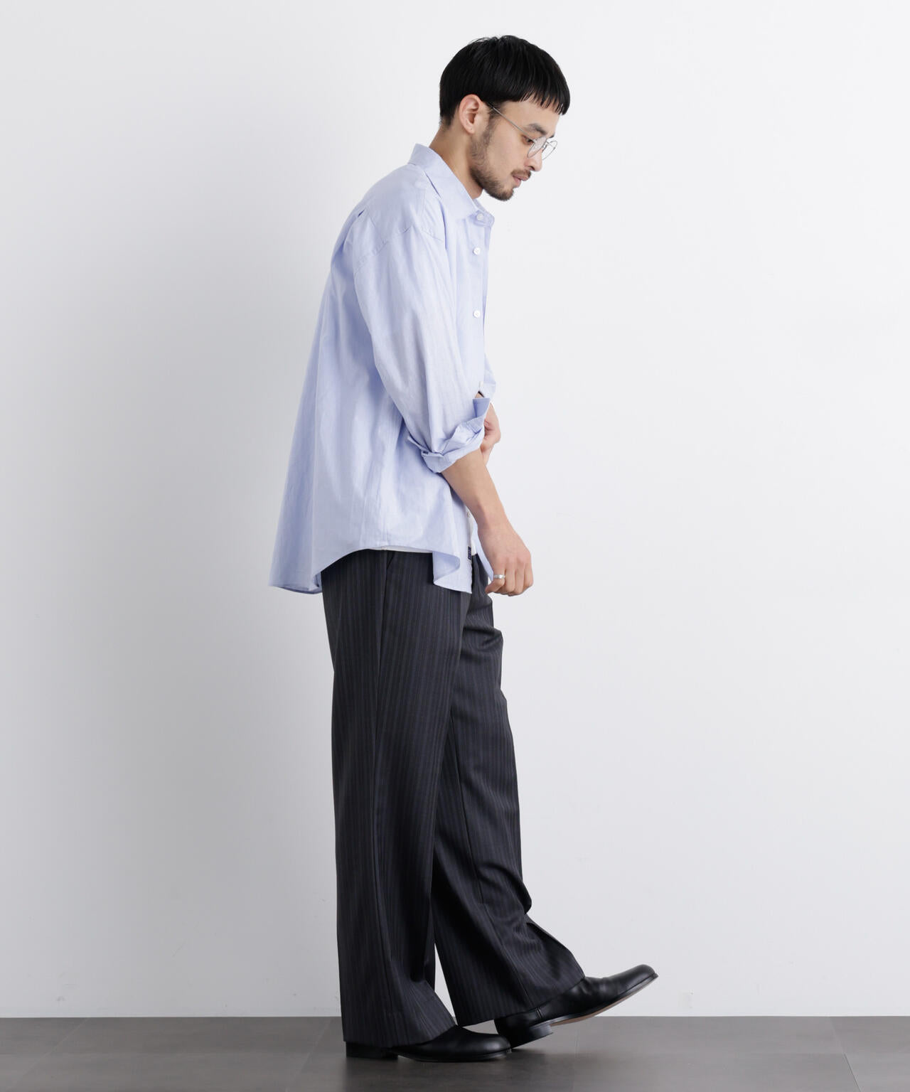 「FRENCH LINEN」リネンコットンレギュラーシャツ 6686120201