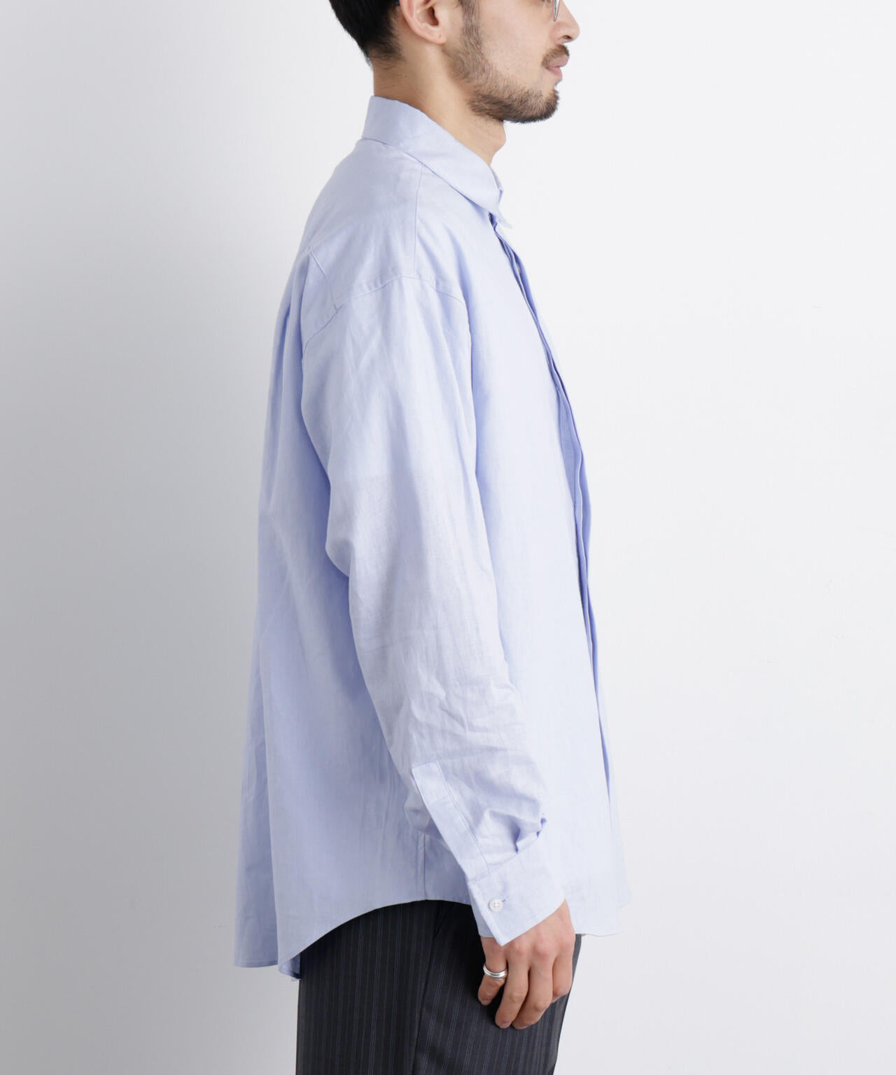 「FRENCH LINEN」リネンコットンレギュラーシャツ 6686120201