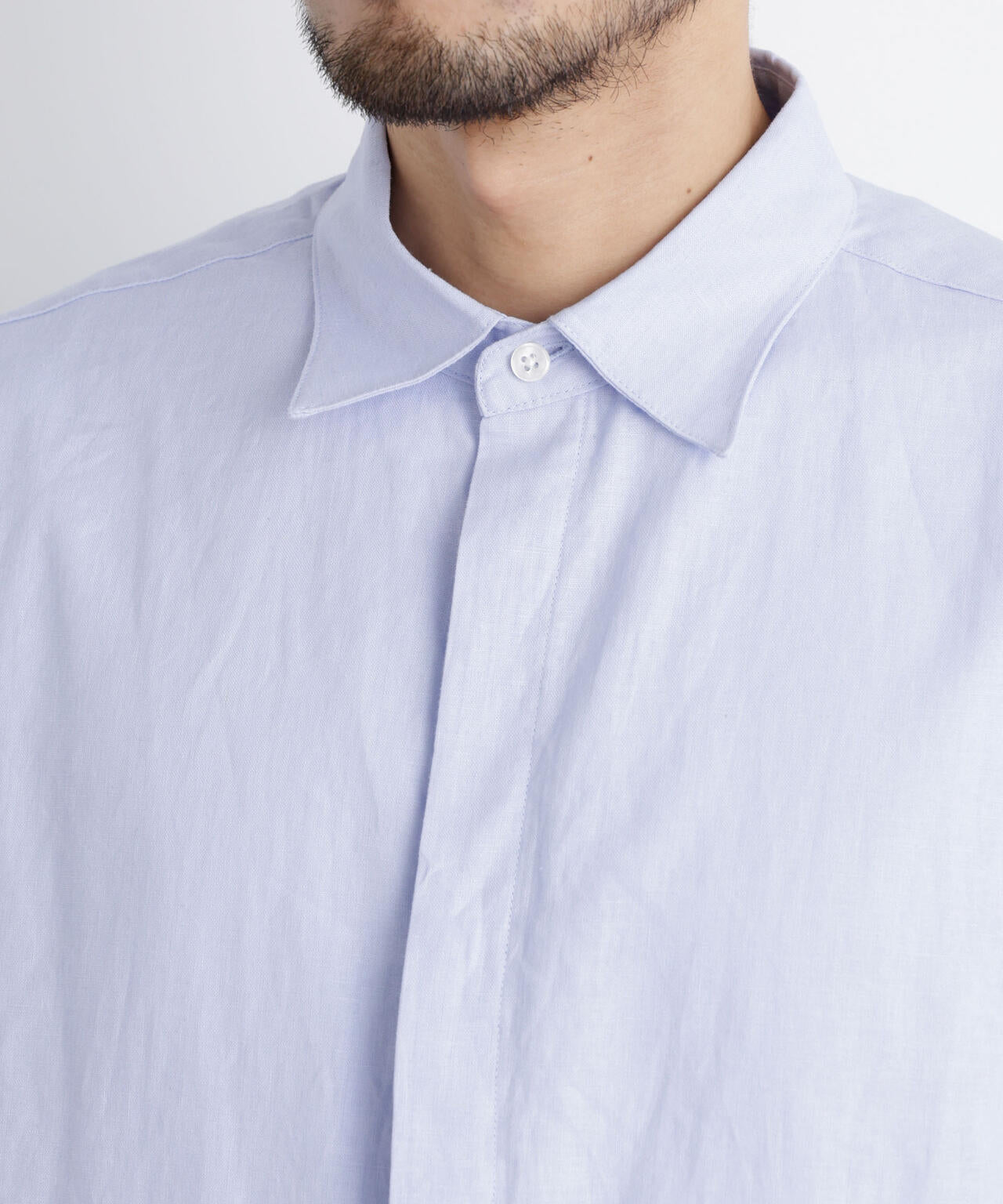 「FRENCH LINEN」リネンコットンレギュラーシャツ 6686120201