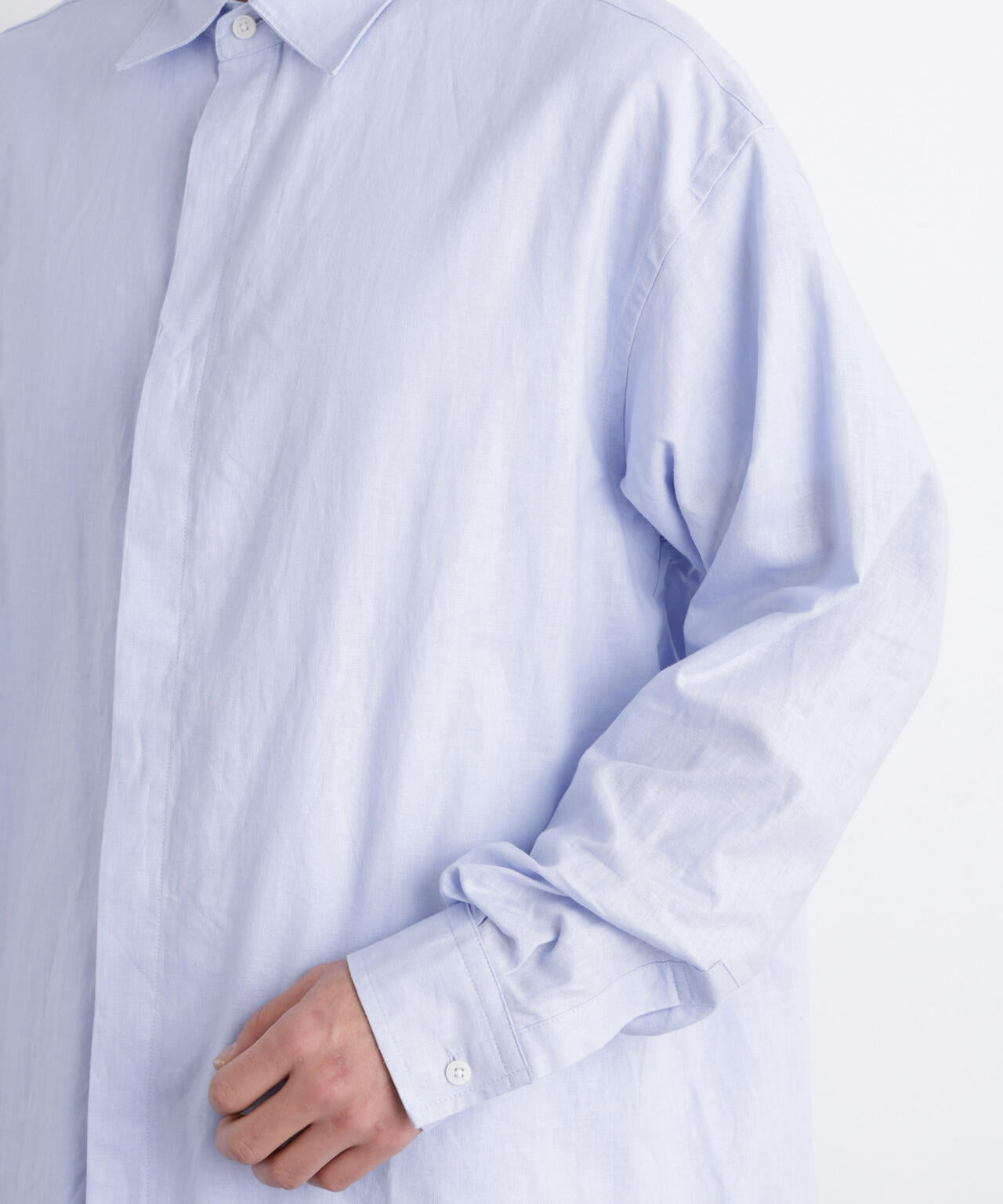 「FRENCH LINEN」リネンコットンレギュラーシャツ 6686120201