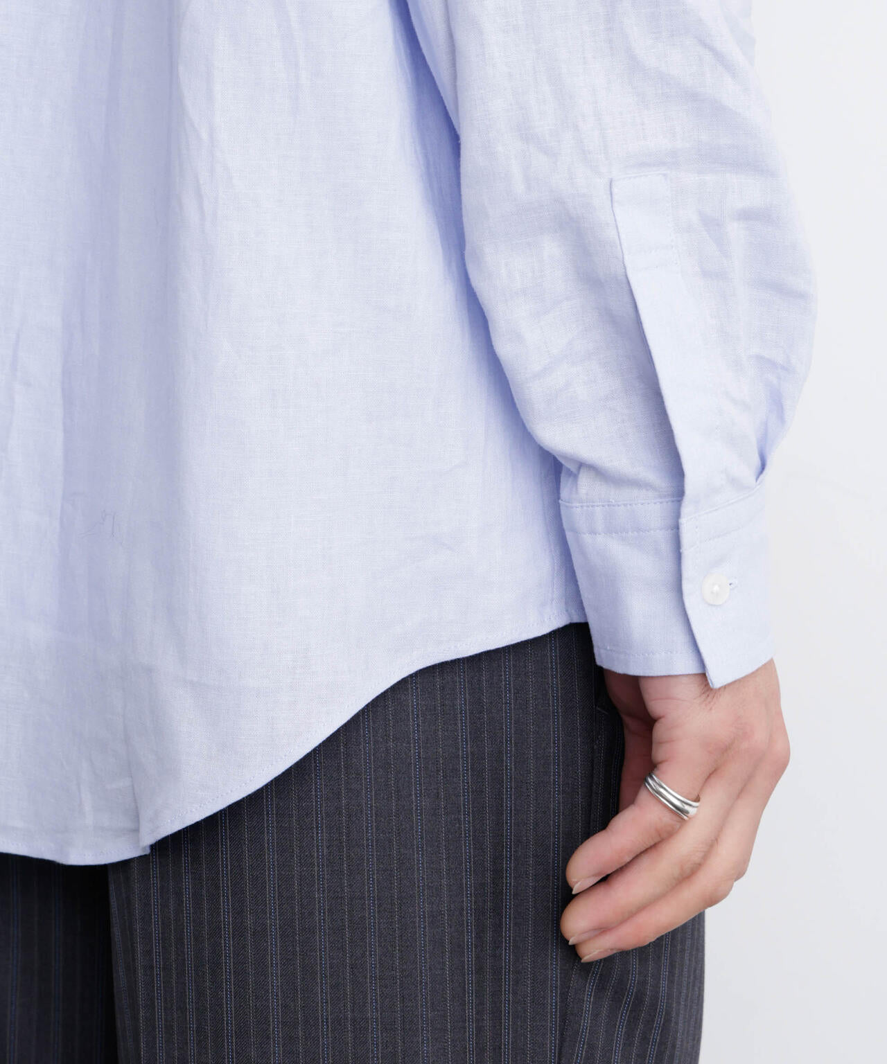 「FRENCH LINEN」リネンコットンレギュラーシャツ 6686120201