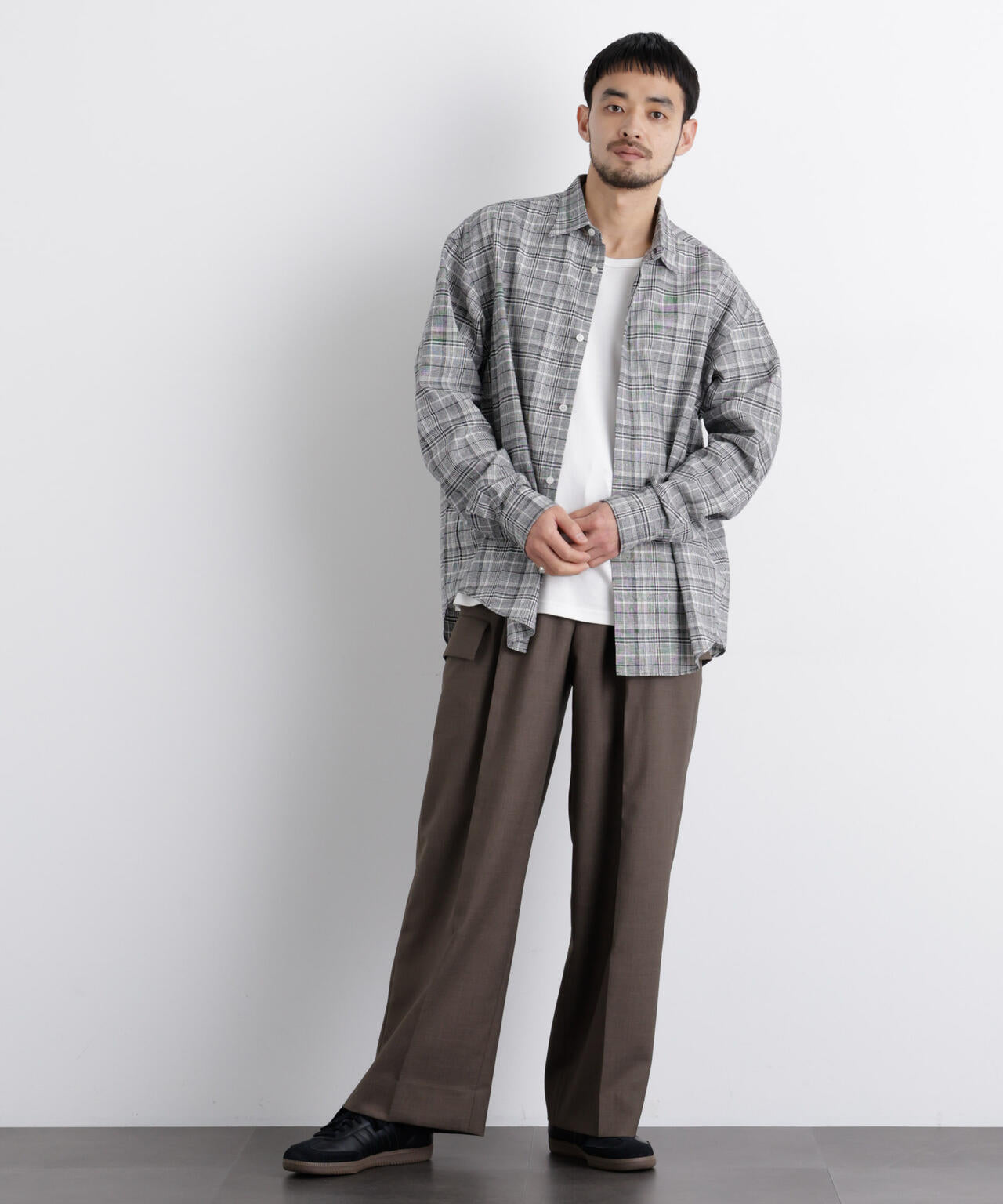 「FRENCH LINEN」リネンコットンレギュラーシャツ 6686120201