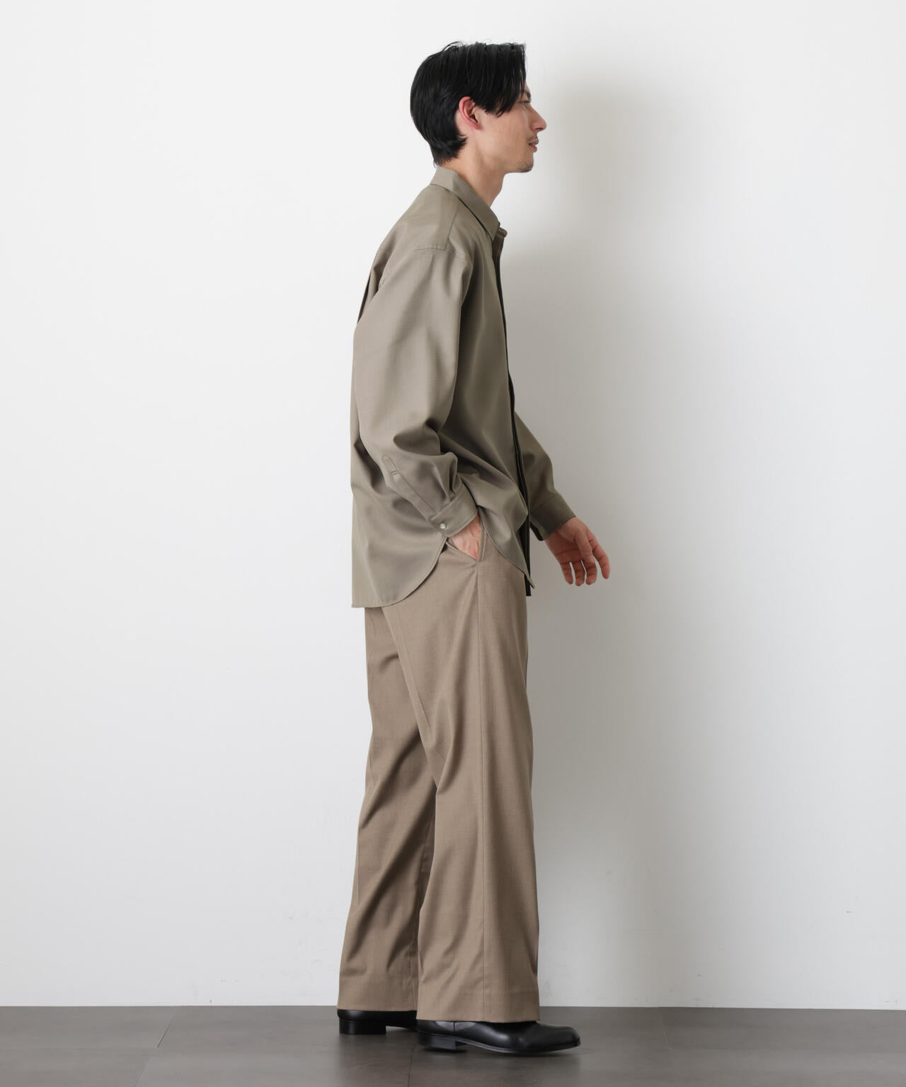 「Gavante」ドライギャバレギュラーカラーシャツ 6686120204