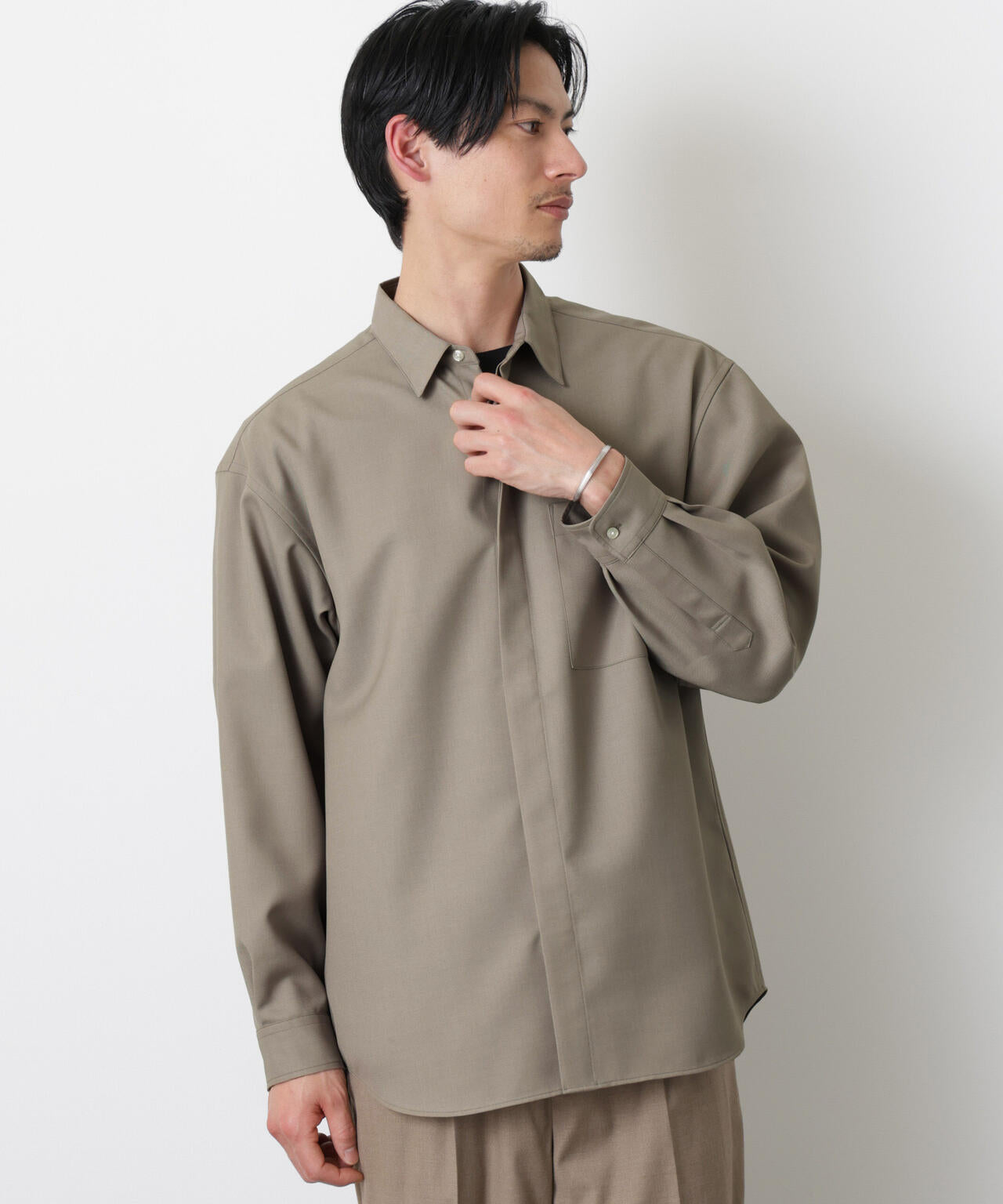 「Gavante」ドライギャバレギュラーカラーシャツ 6686120204