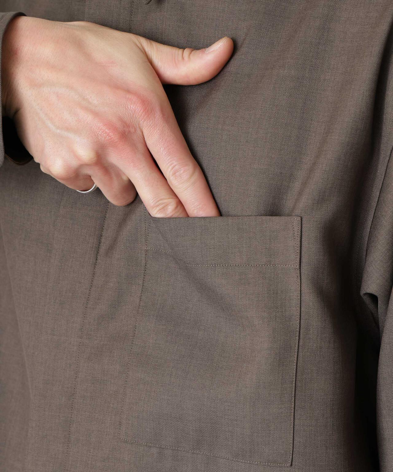 「Gavante」ドライギャバレギュラーカラーシャツ 6686120204