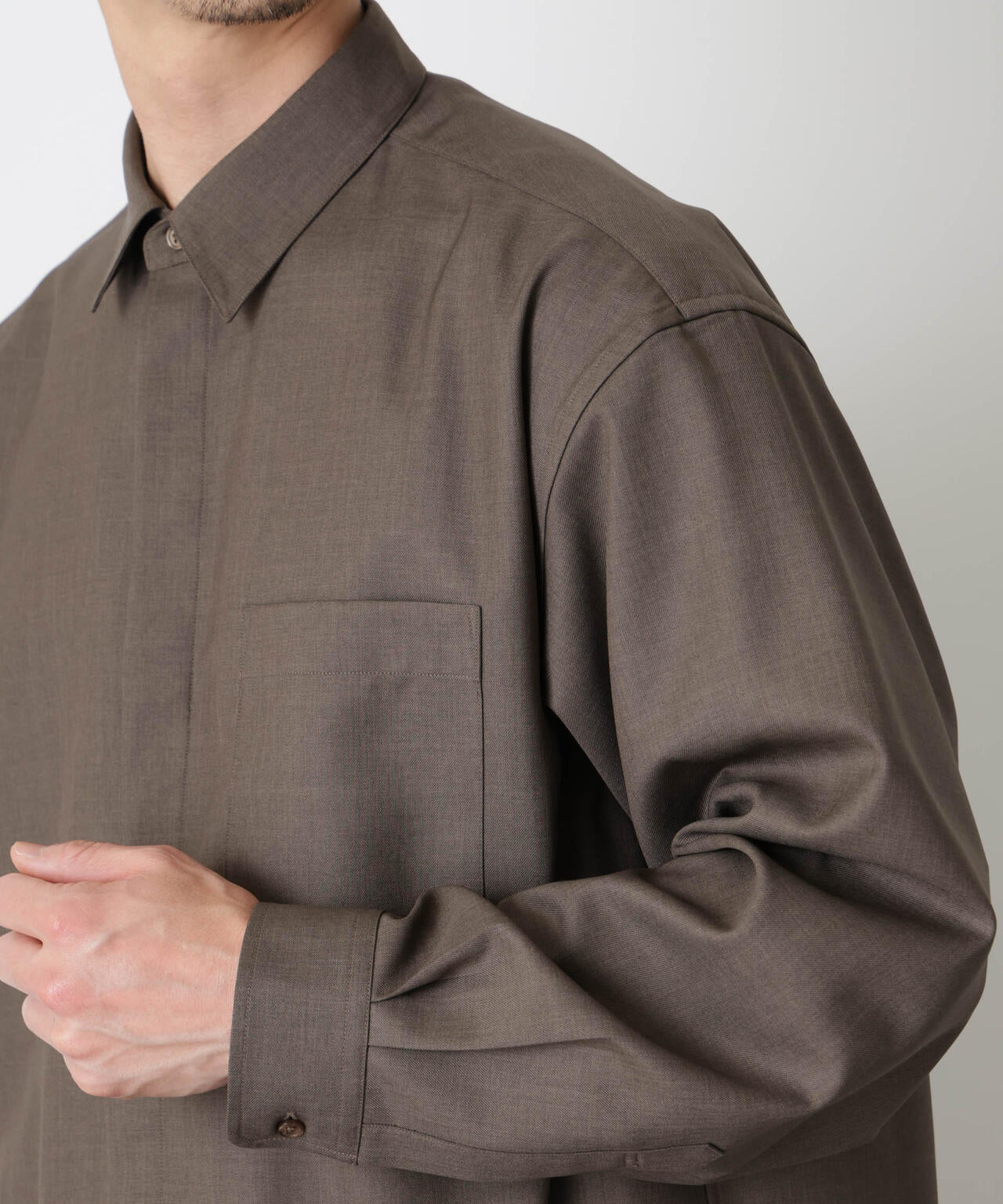 「Gavante」ドライギャバレギュラーカラーシャツ 6686120204