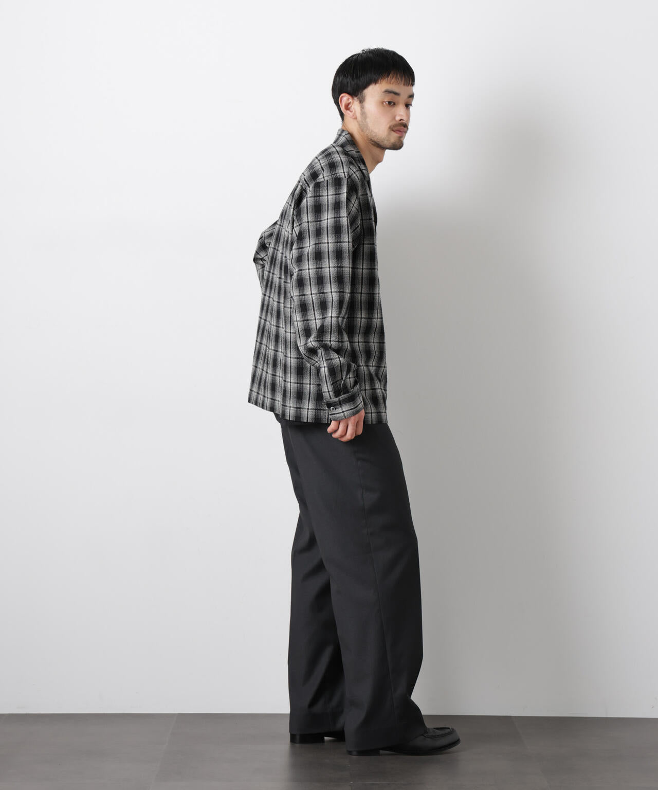 マイクロシアサッカーチェックシャツ 6686120211