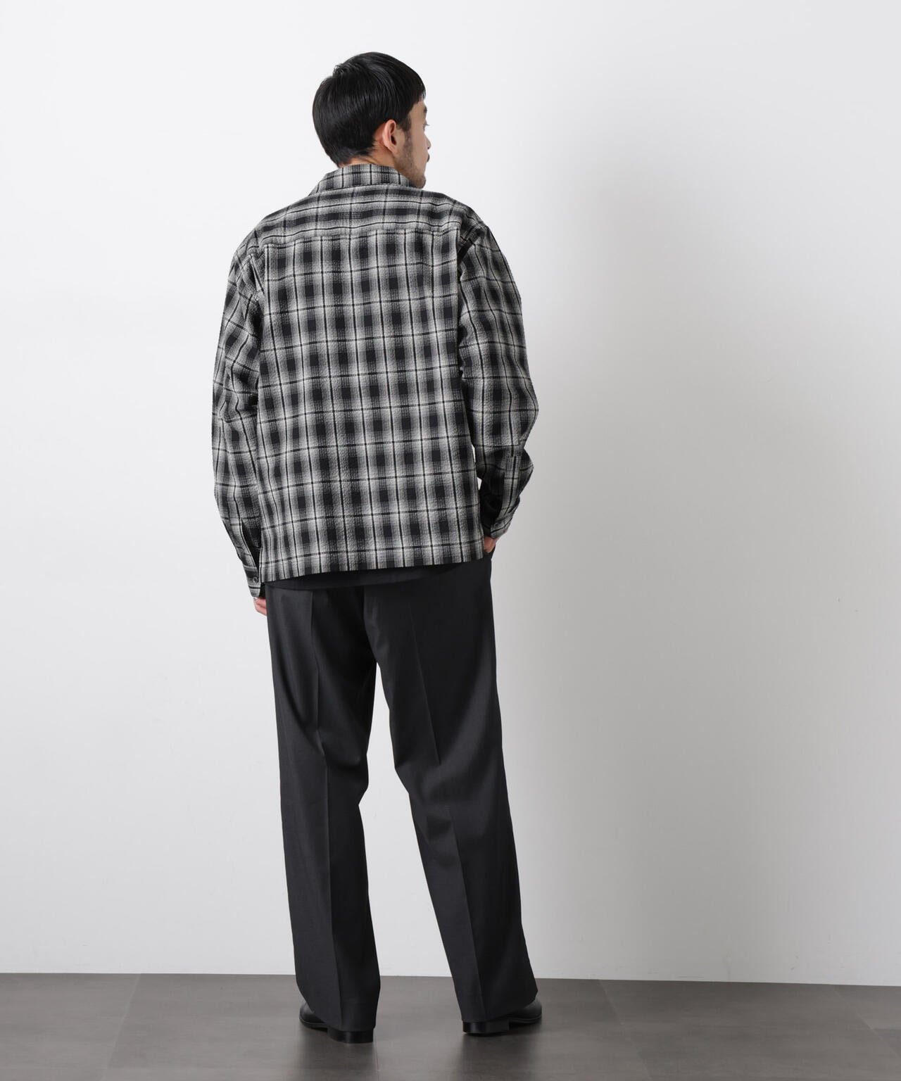 マイクロシアサッカーチェックシャツ 6686120211