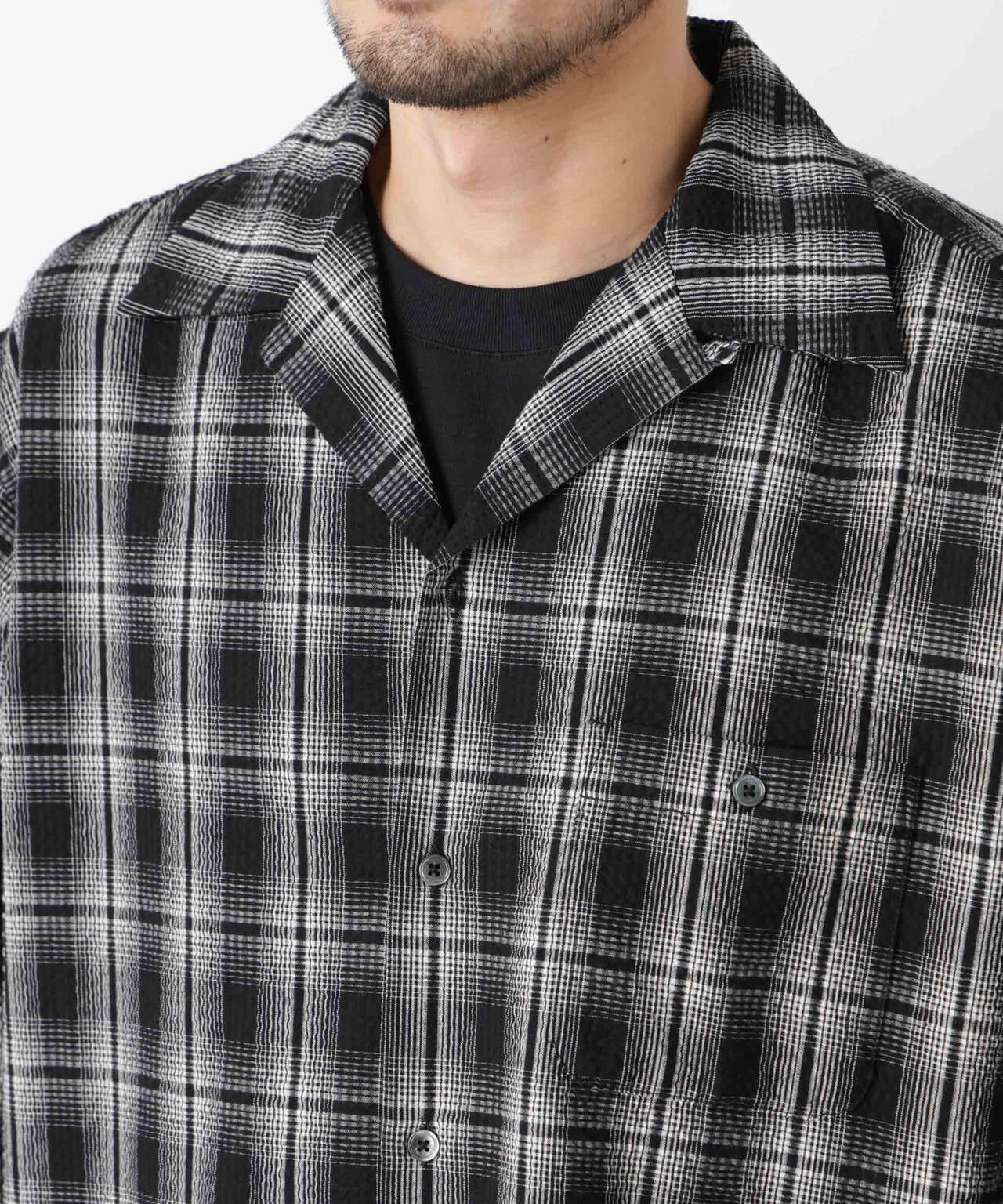 マイクロシアサッカーチェックシャツ 6686120211