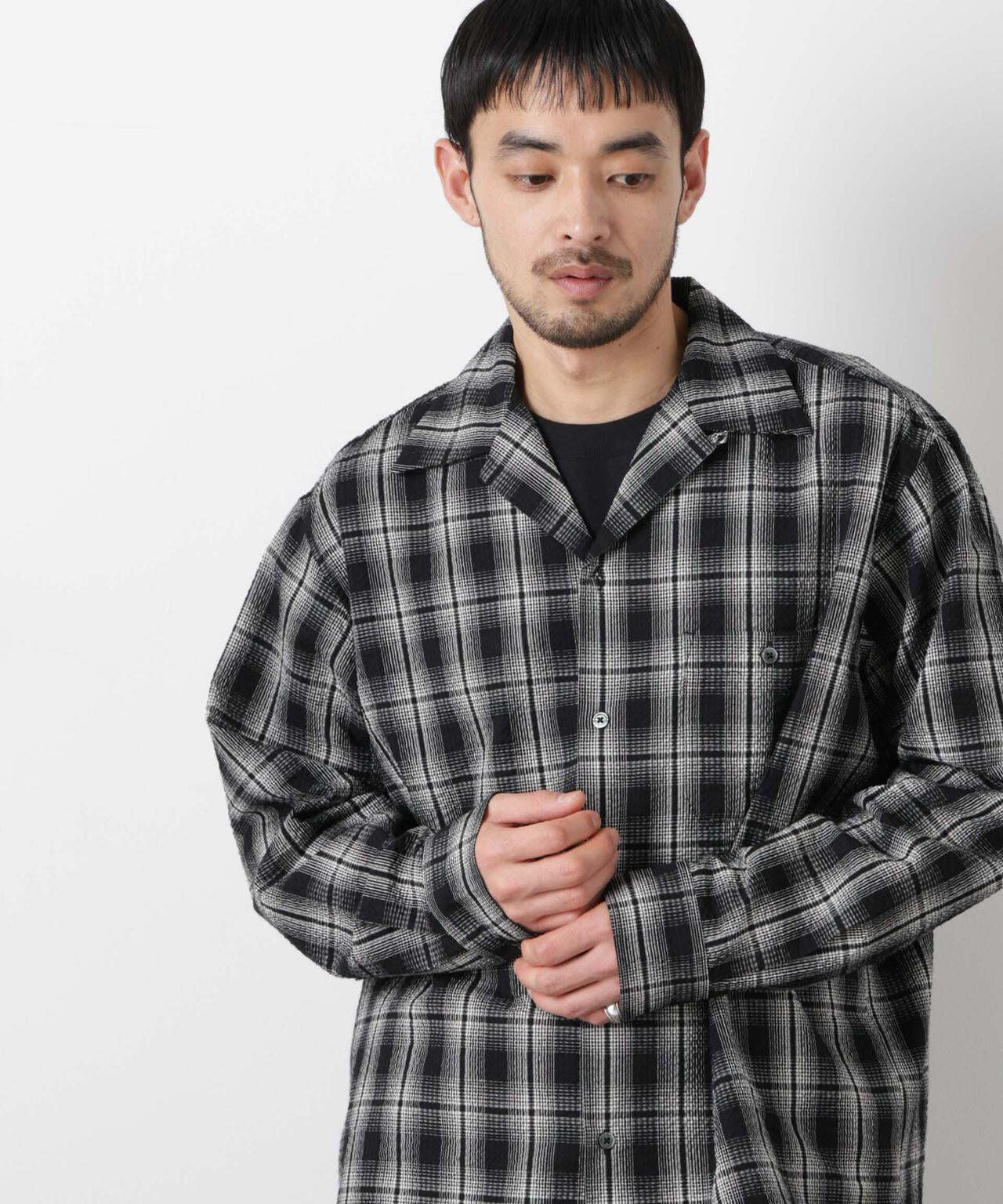 マイクロシアサッカーチェックシャツ 6686120211