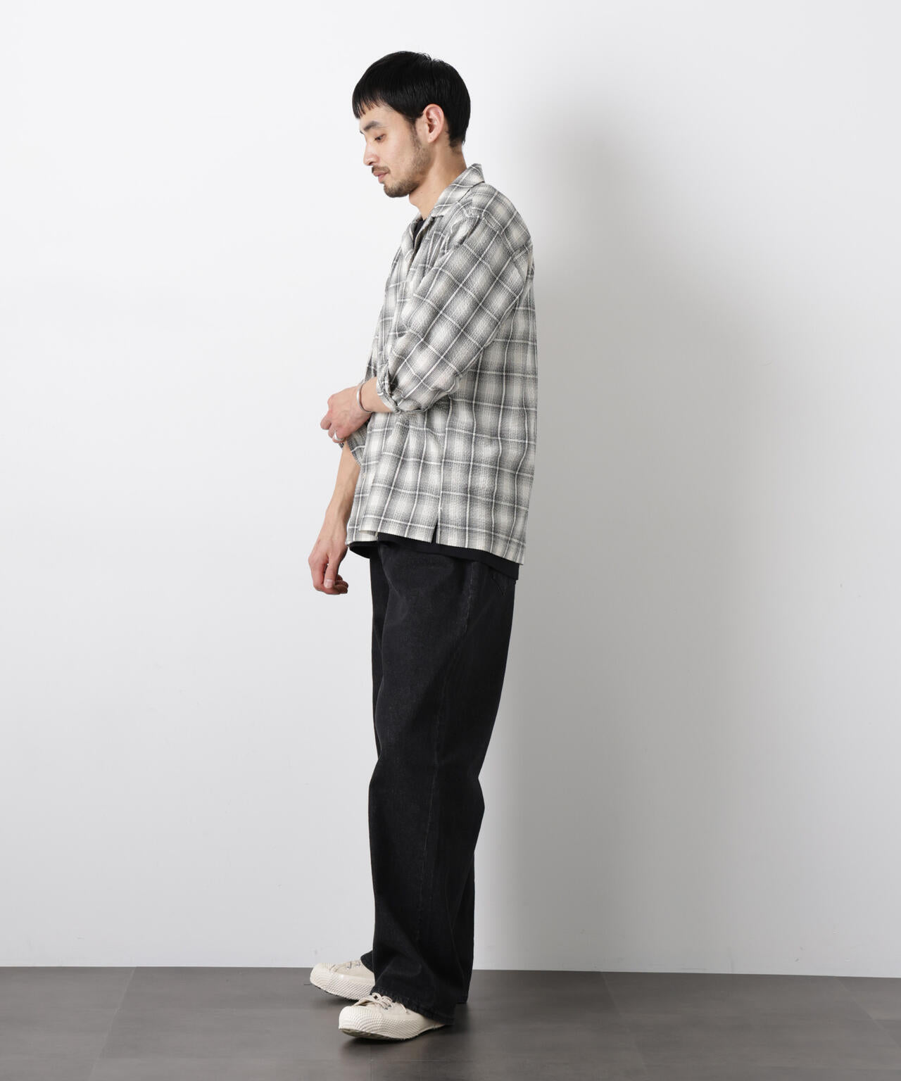 マイクロシアサッカーチェックシャツ 6686120211