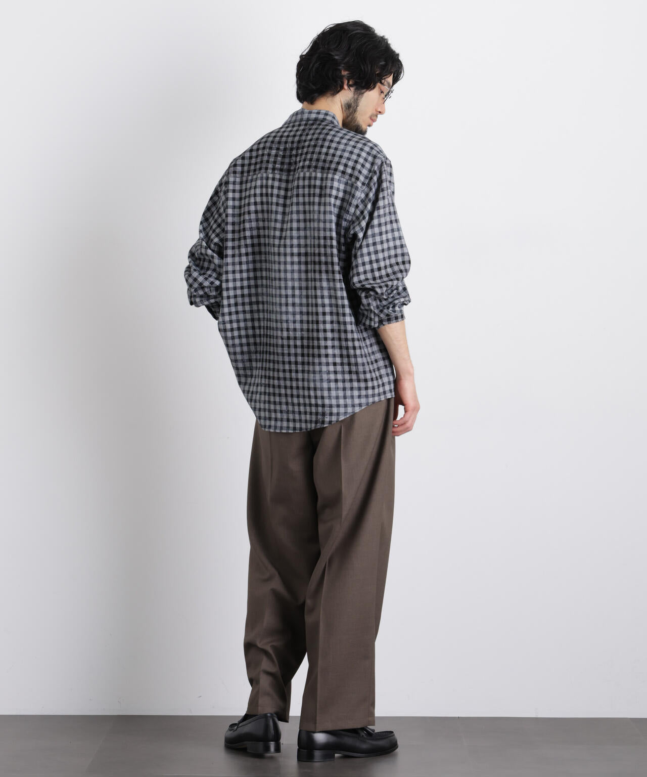 ケミカルフィニッシュチェック オーバーシャツ 6686120218