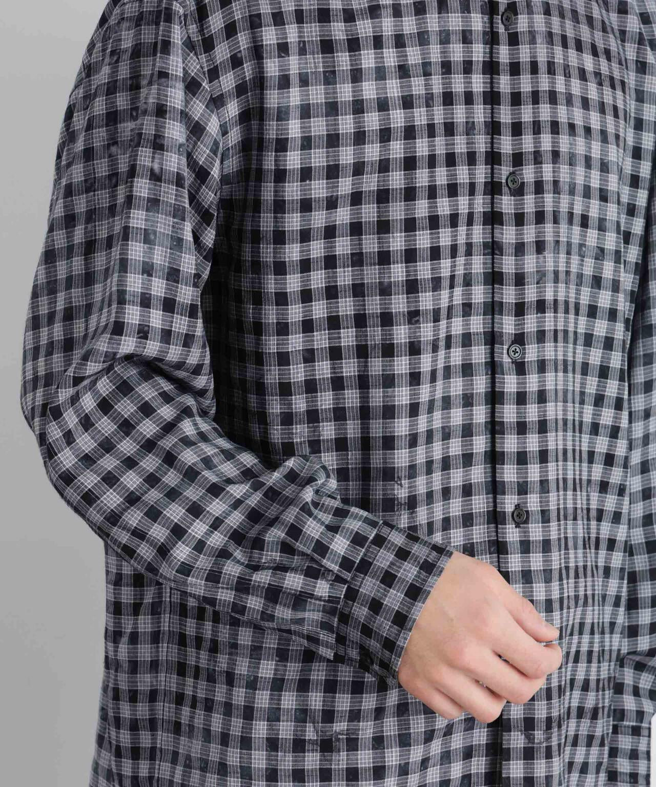 ケミカルフィニッシュチェック オーバーシャツ 6686120218