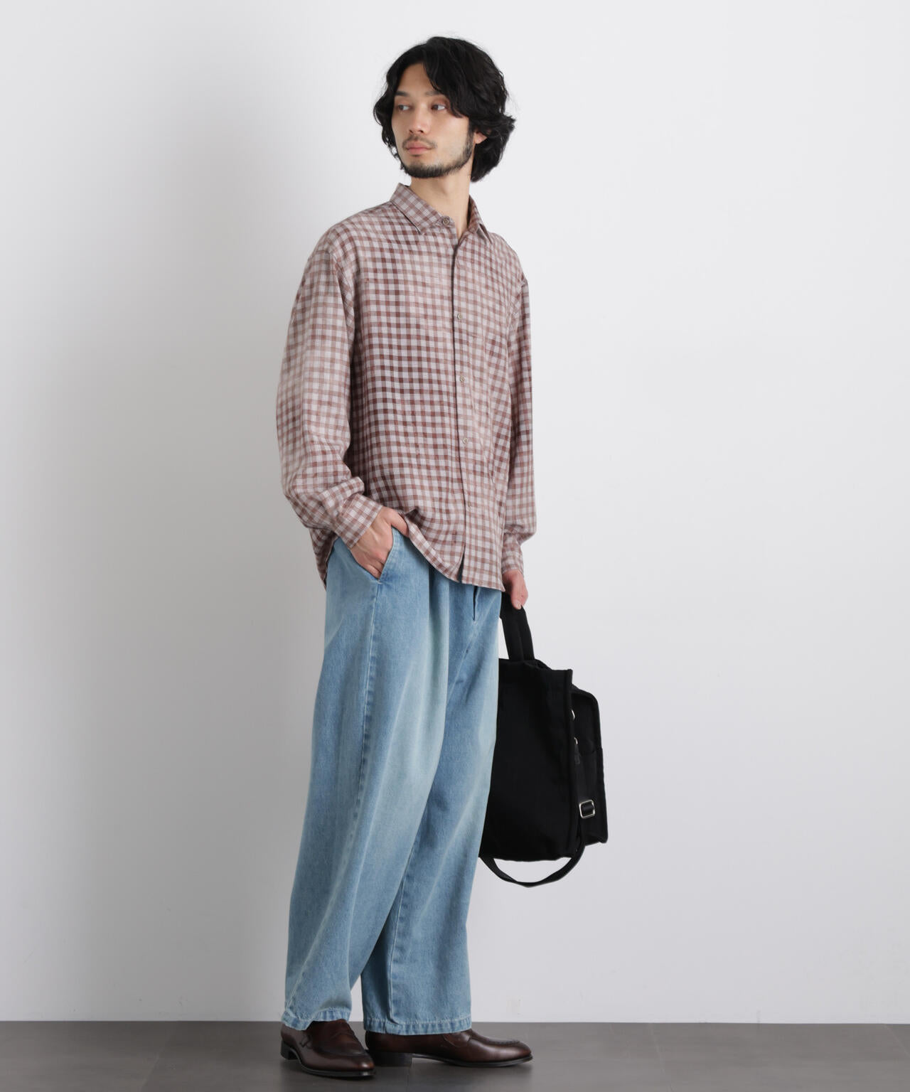 ケミカルフィニッシュチェック オーバーシャツ 6686120218