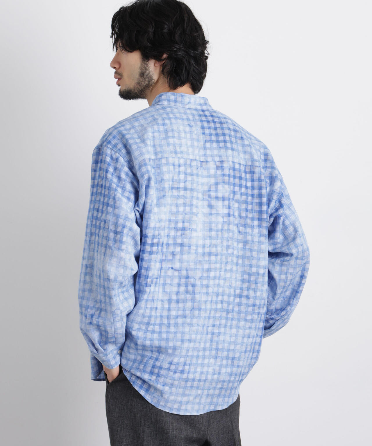 ケミカルフィニッシュチェック オーバーシャツ 6686120218
