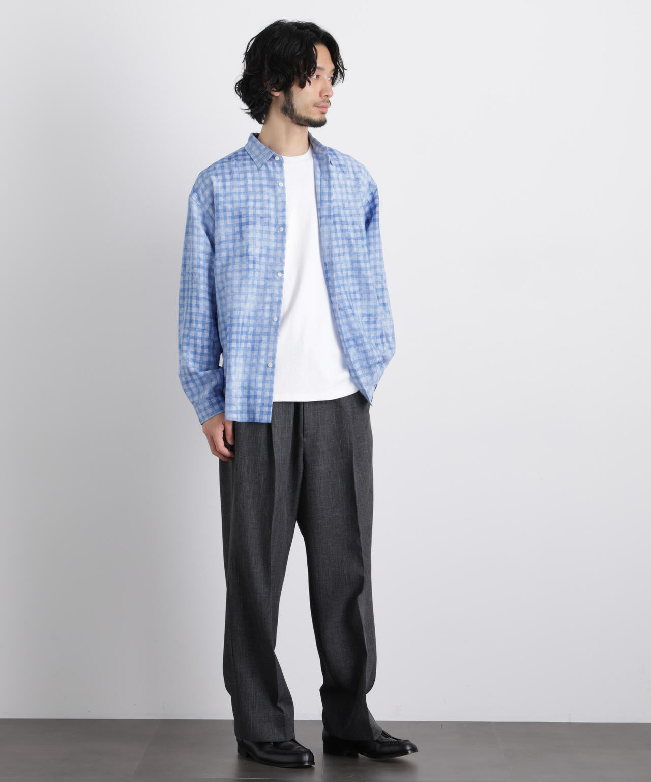 ケミカルフィニッシュチェック オーバーシャツ 6686120218