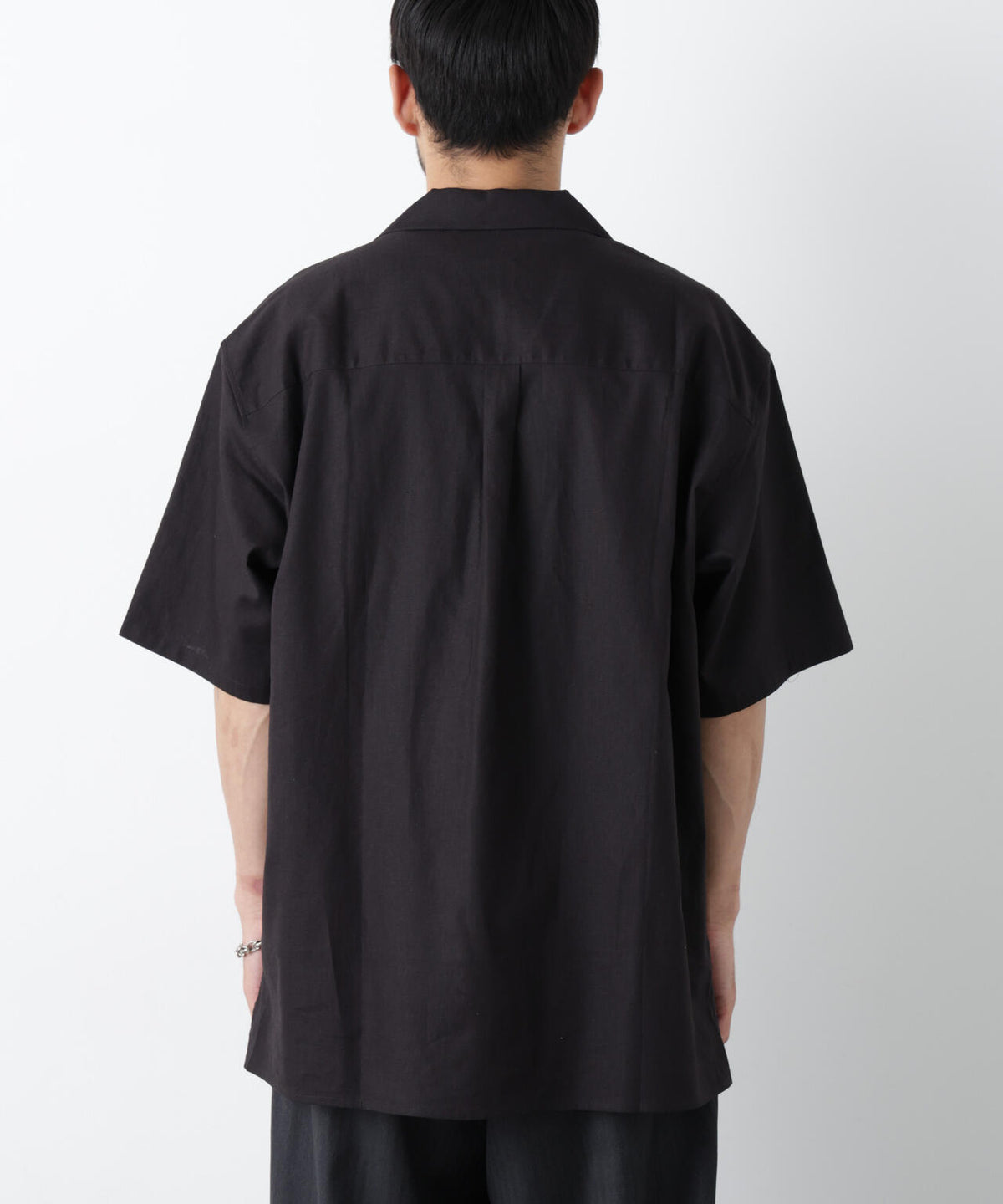 「FRENCH LINEN」 フライフロント半袖シャツ 6686121201