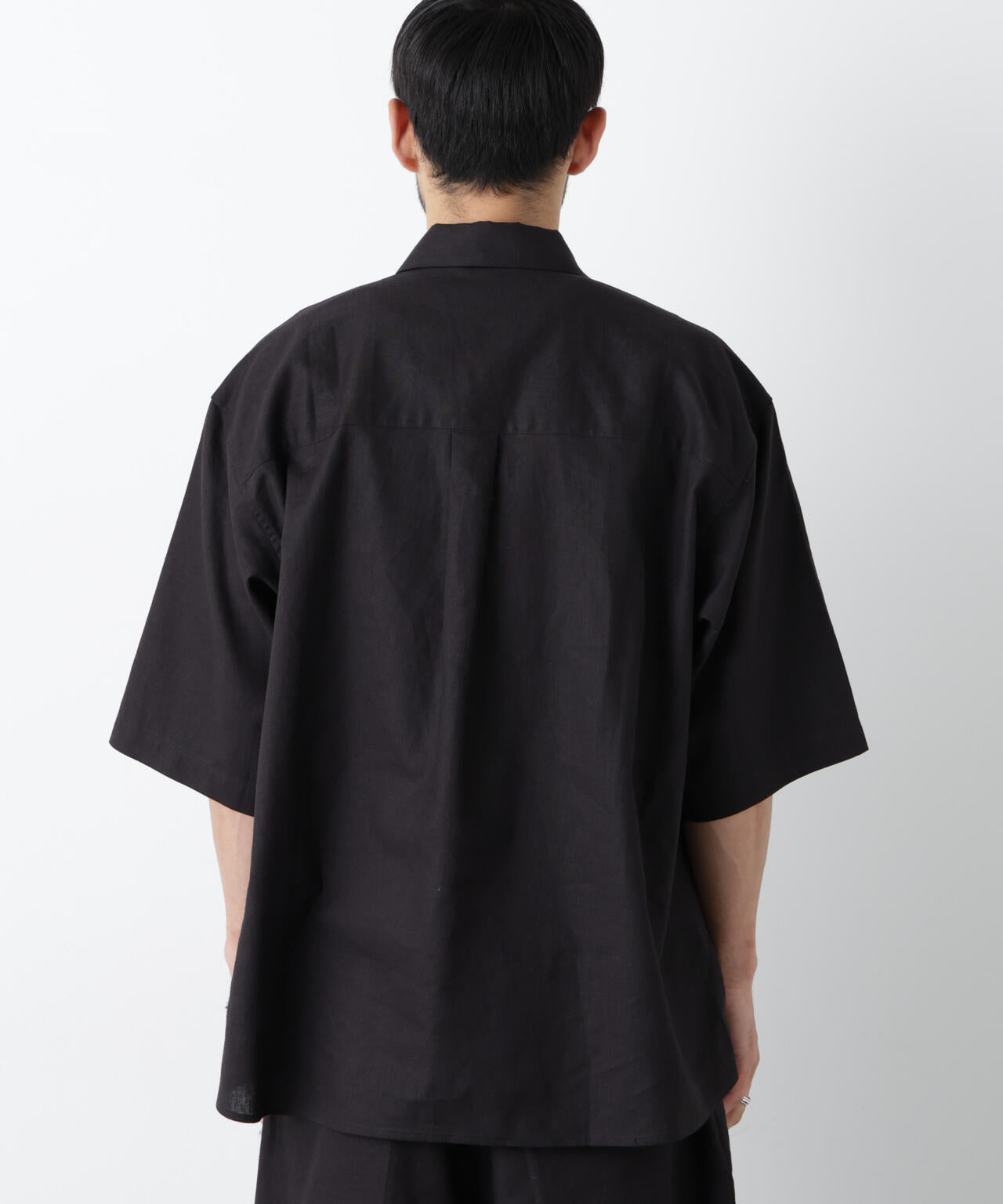 「FRENCH LINEN」イタリアンスキッパー半袖シャツ 6686121202