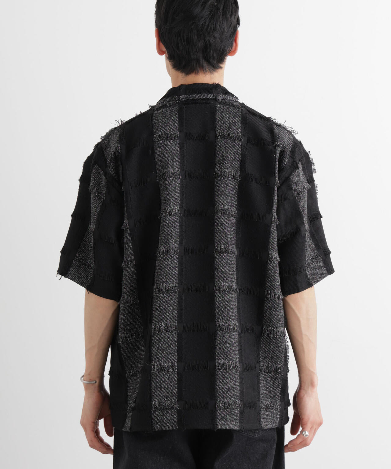 カットジャガードフリンジシャツ 6686121216