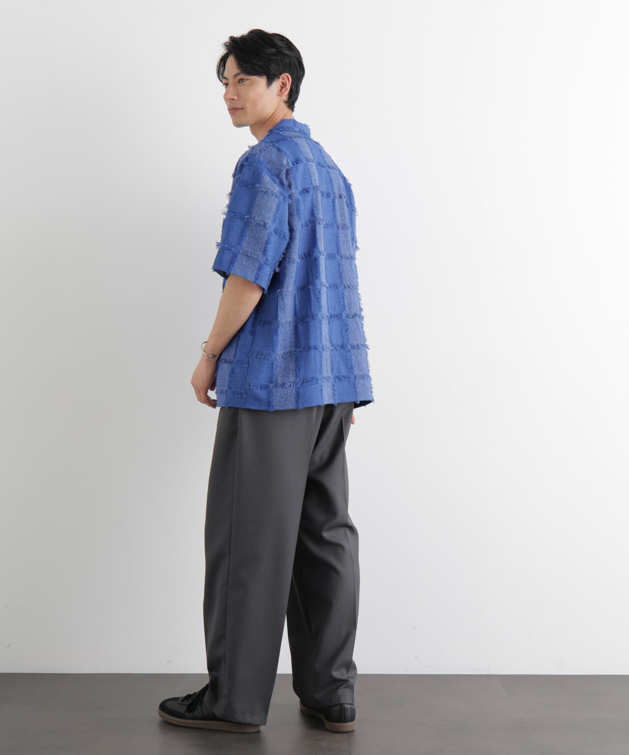 カットジャガードフリンジシャツ 6686121216