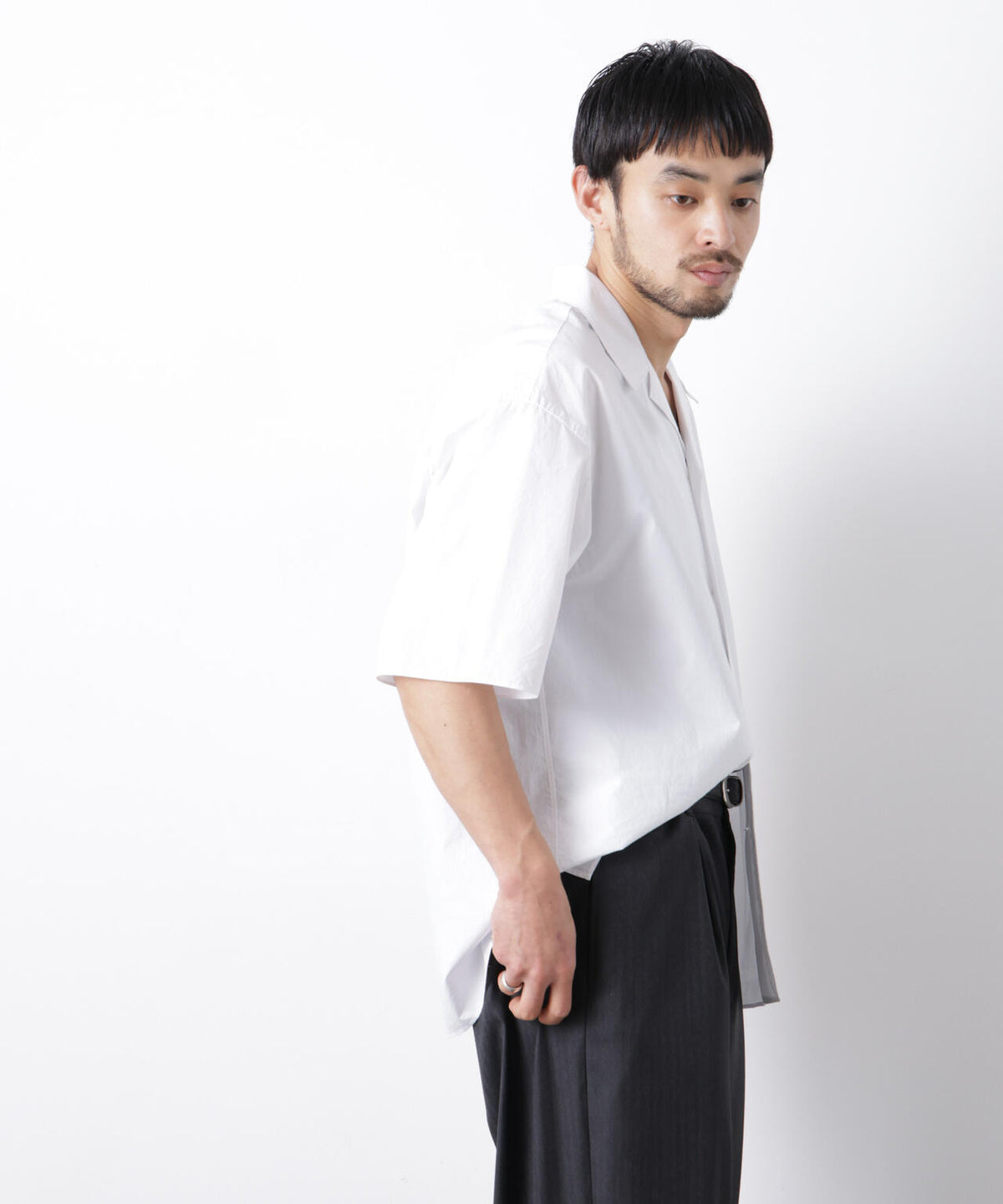「OtoNANO」 タイプライター ウォッシュシャツ 6686121218